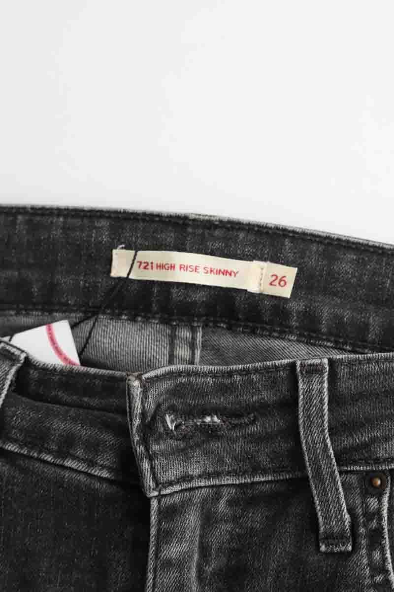 Cotton skinny jeans LEVI'S - Seconde main Black
