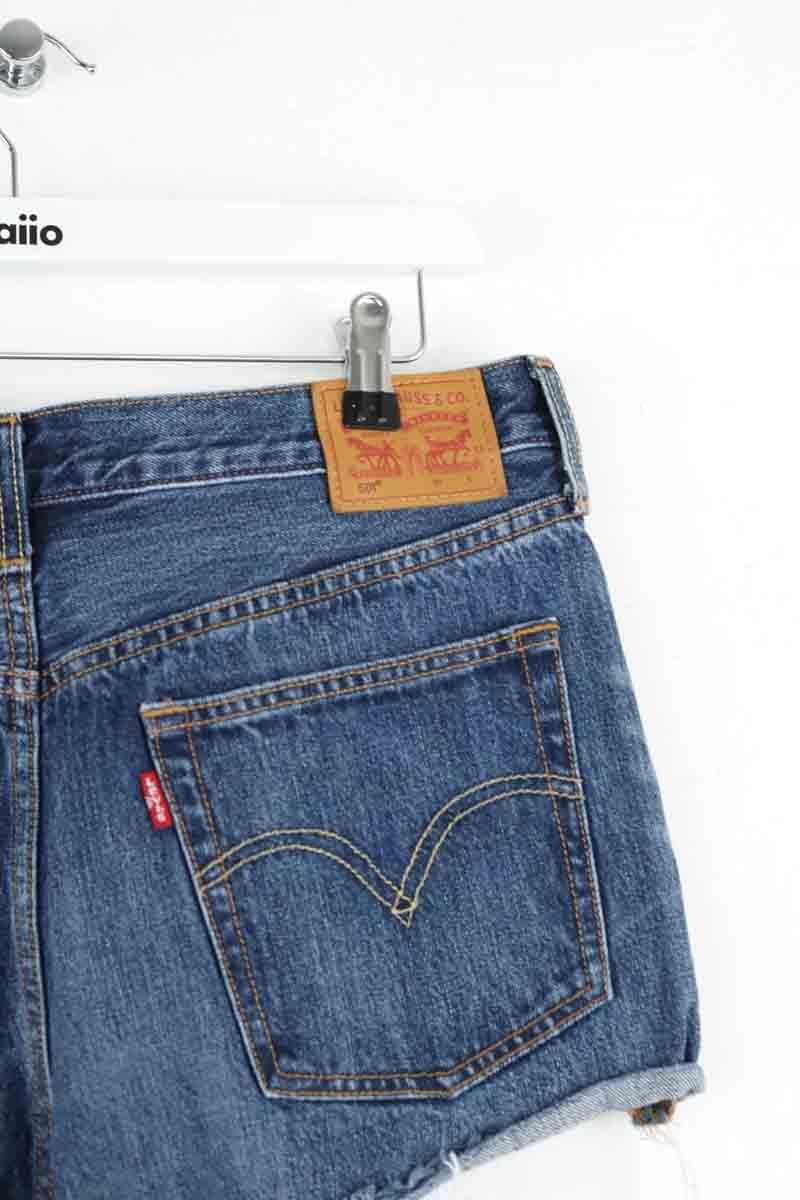 Cotton mini shorts LEVI'S - Seconde main Blue