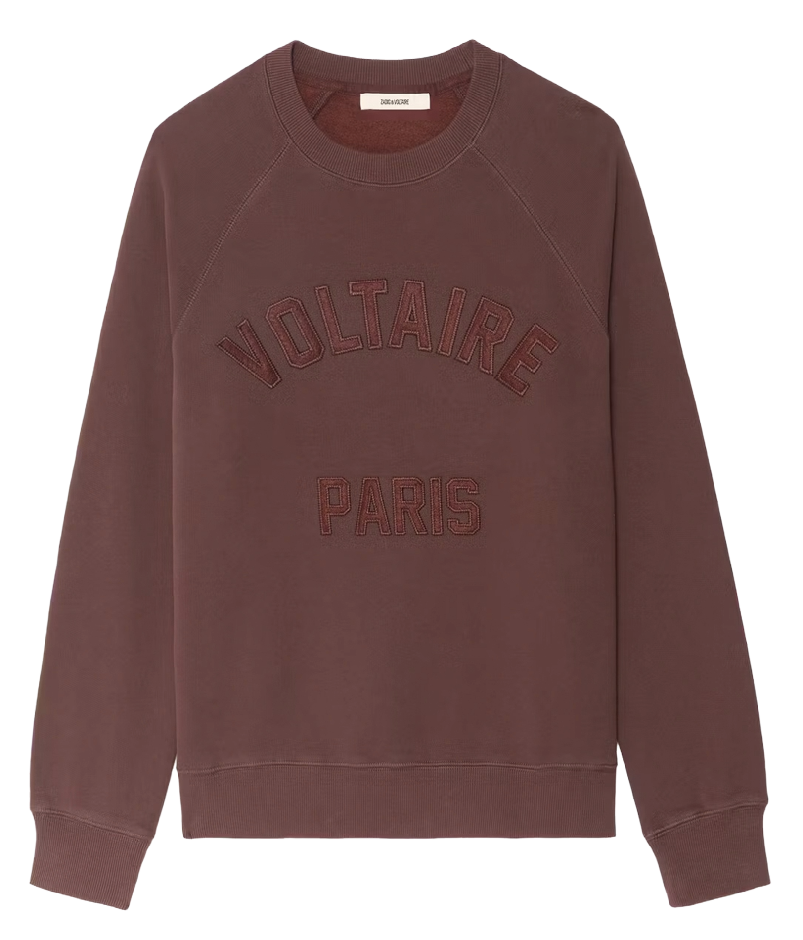 Sweat droit en coton mélangé ZADIG&VOLTAIRE Violet