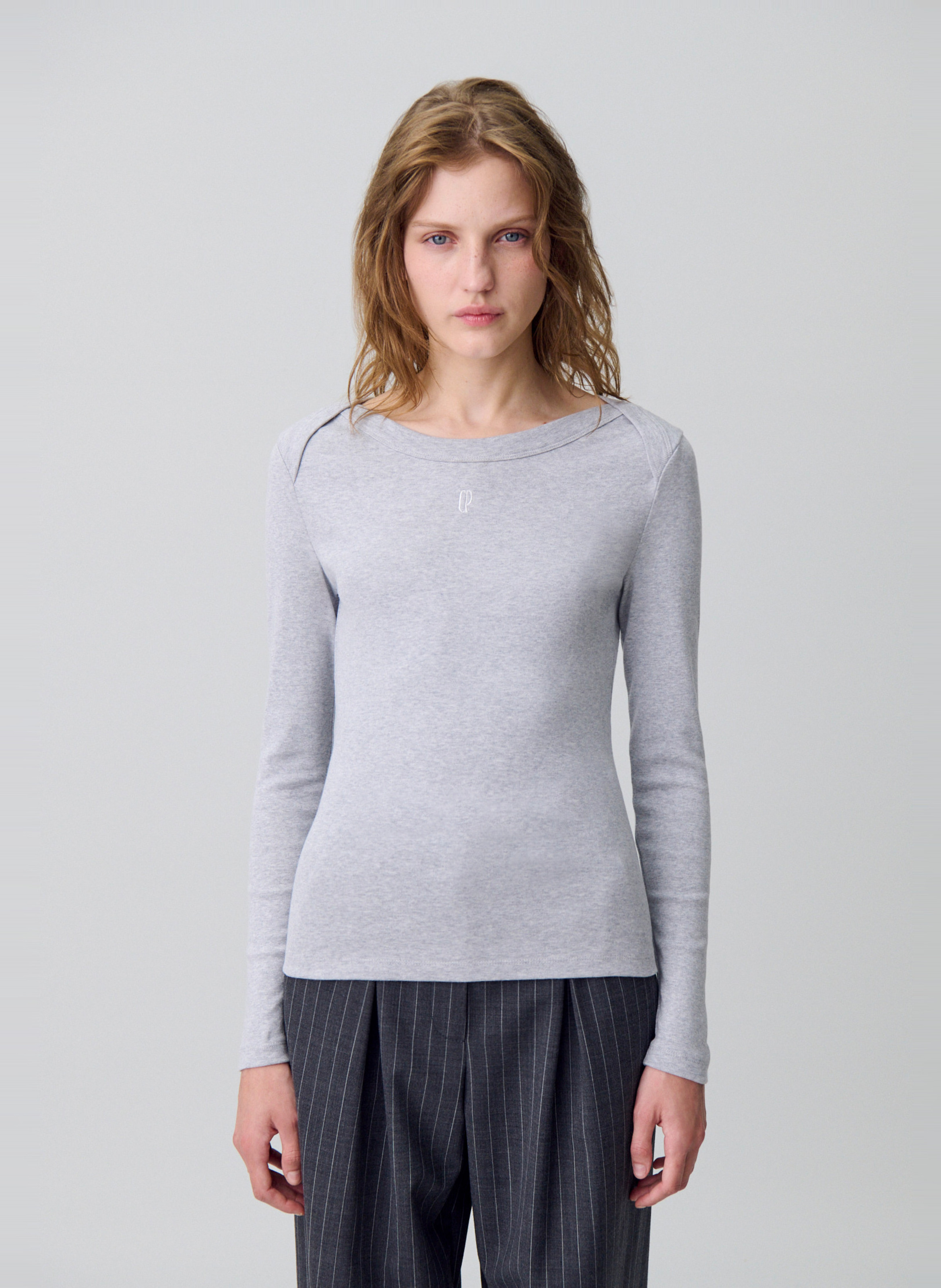 Tee-shirt près du corps col bateau CLAUDIE PIERLOT