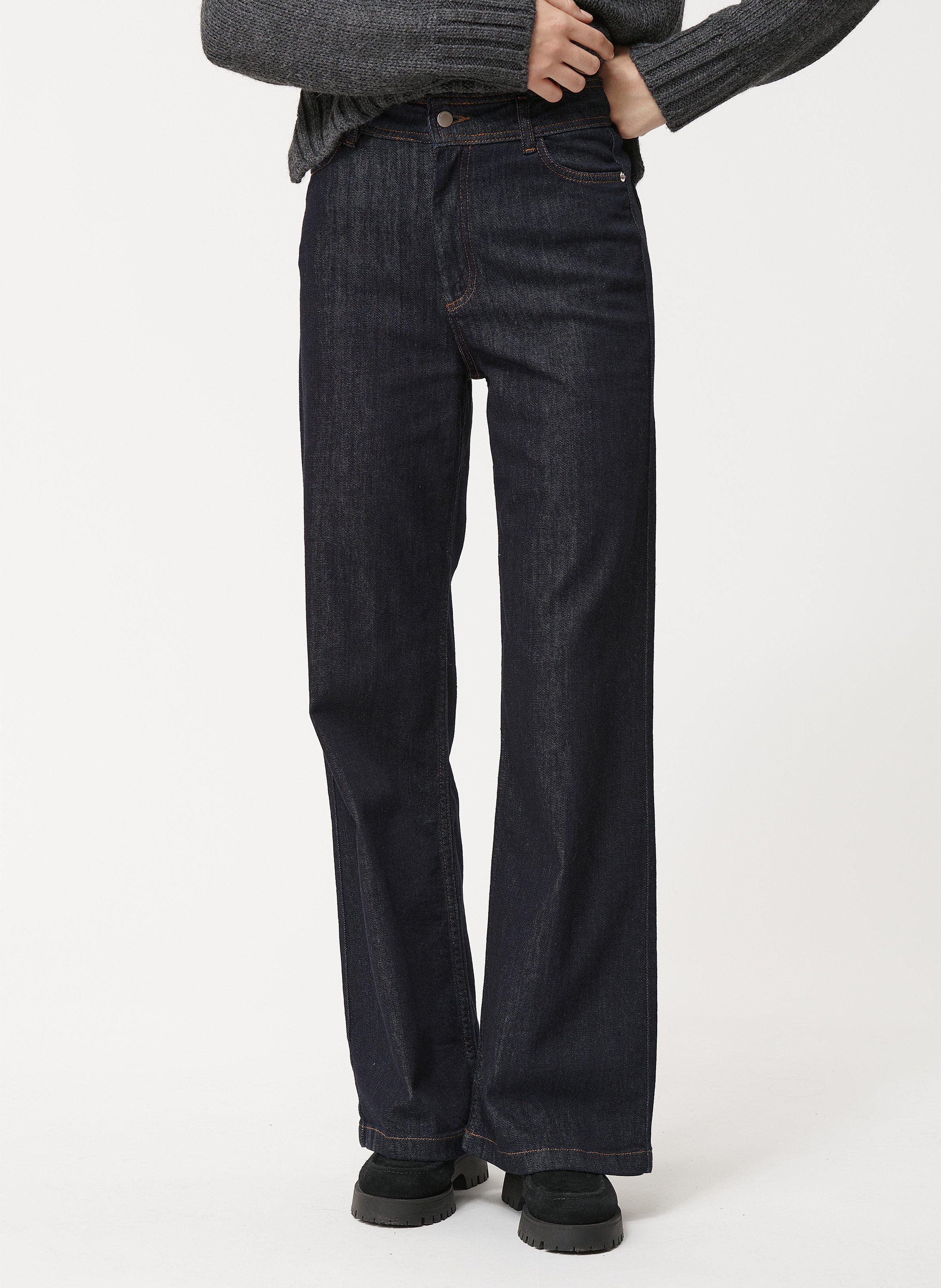 Jean flare en coton  HUMILITY Bleu