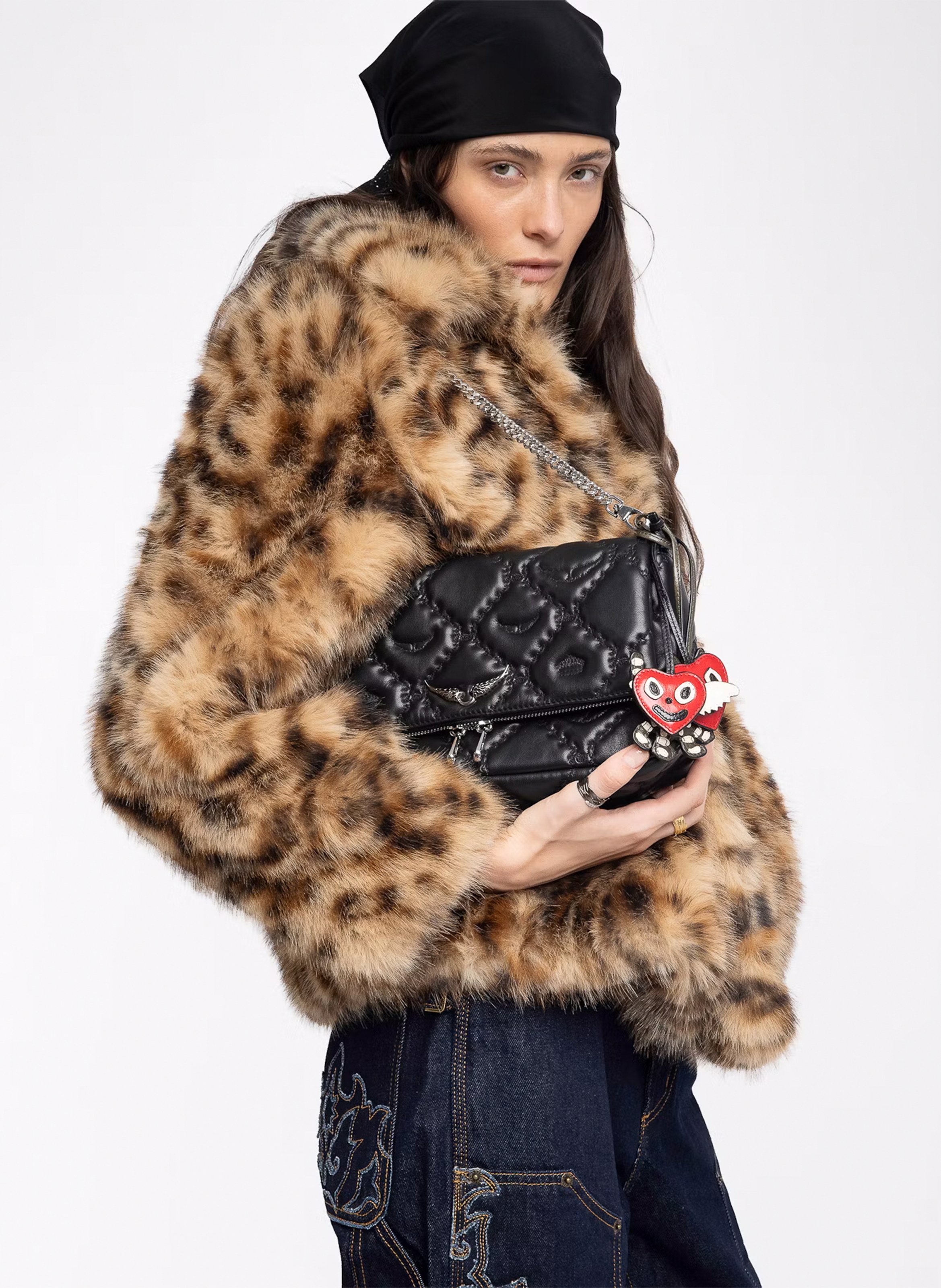 Leren clutch ZADIG&VOLTAIRE Zwart