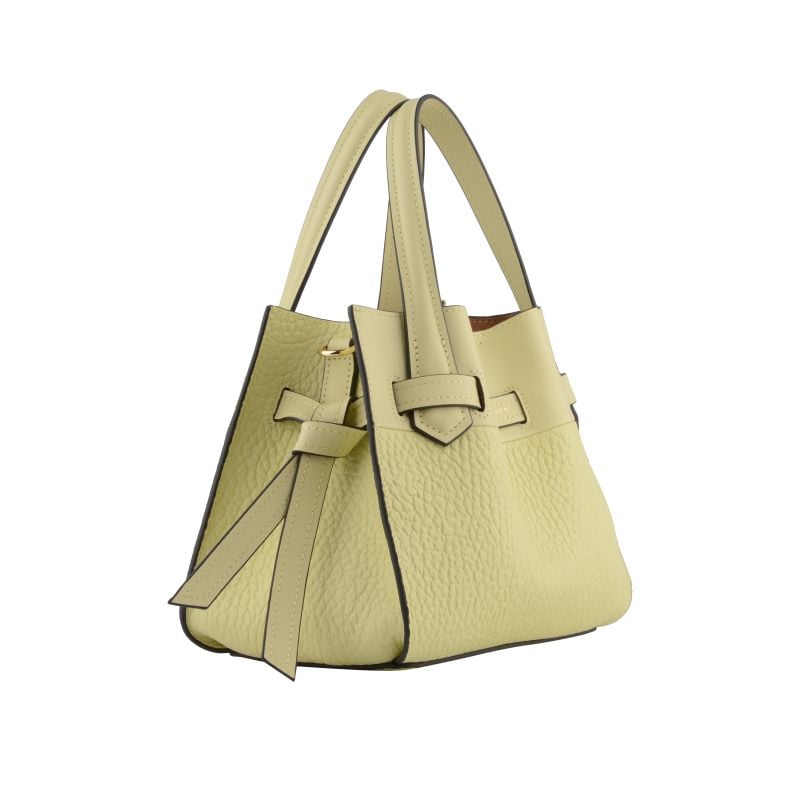 Handbag - cowhide leather POURCHET Brown