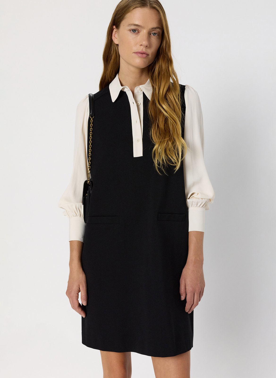 Robe courte col polo GERARD DAREL Noir