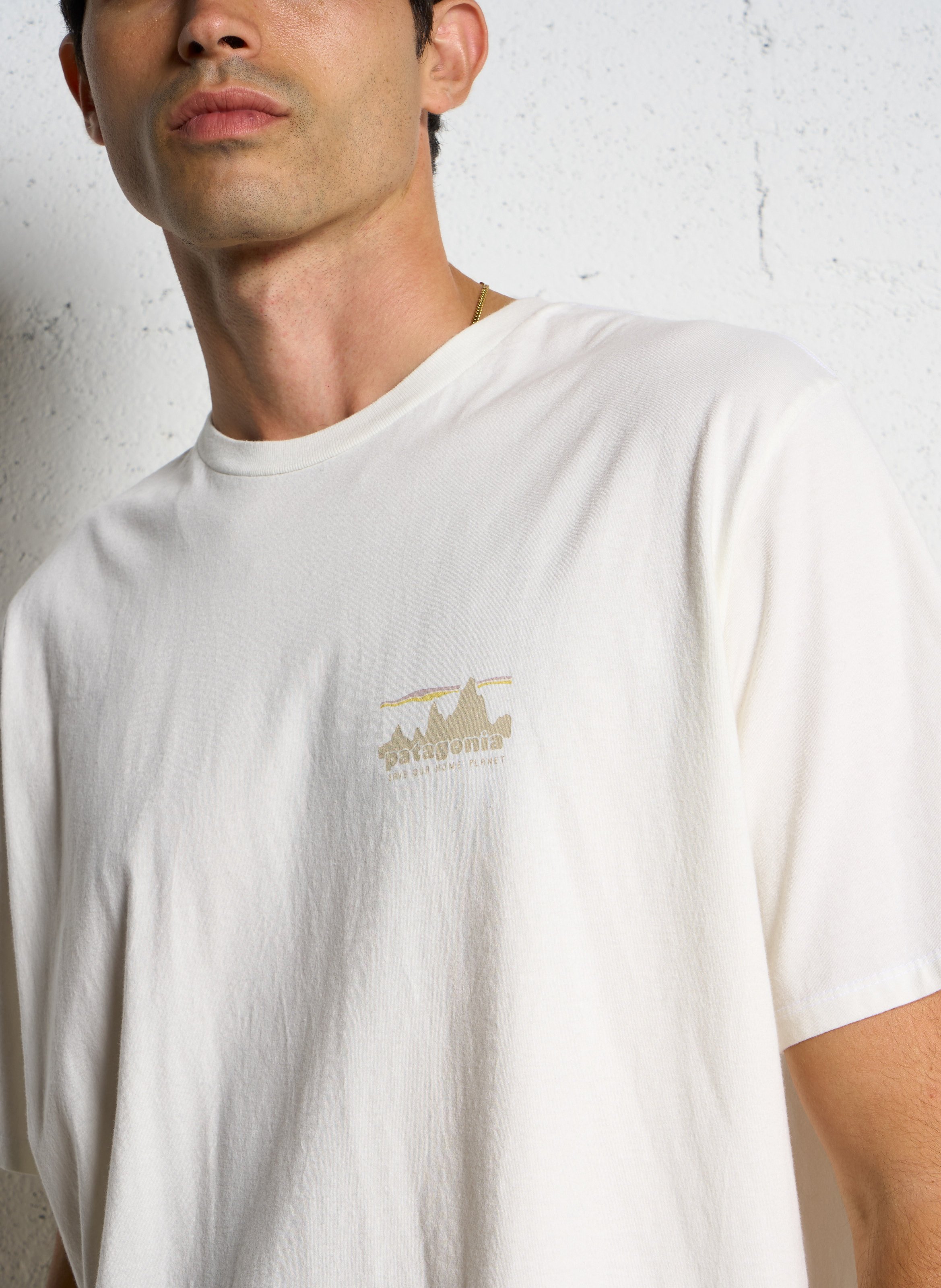 Straight organic cotton T-shirt PATAGONIA White