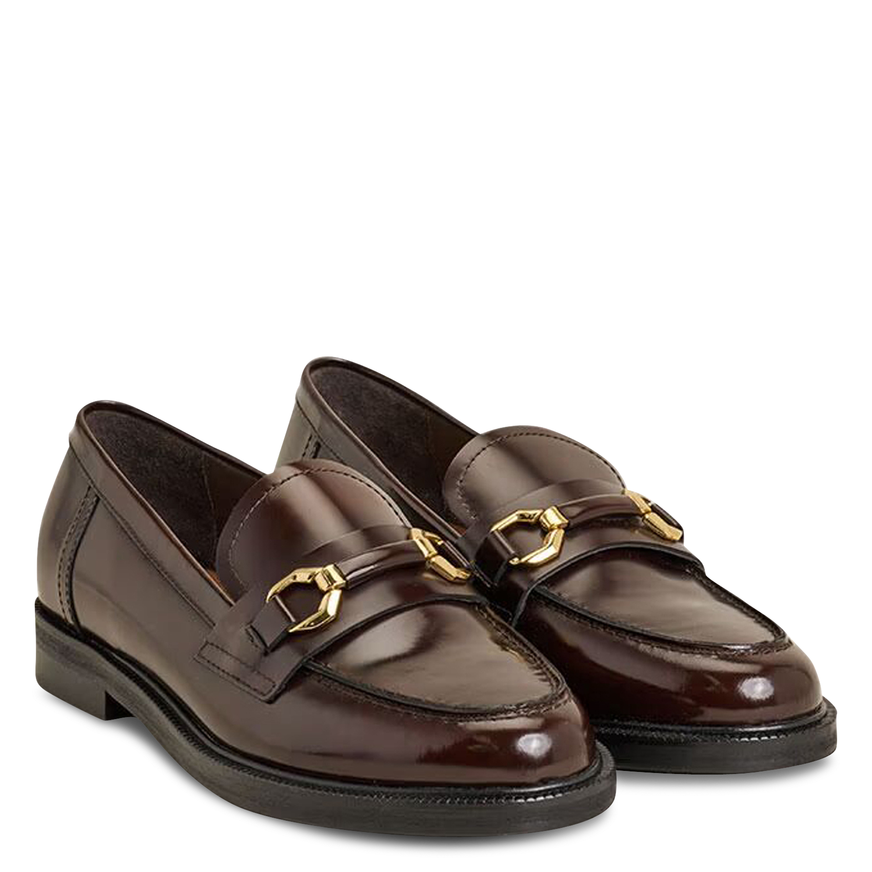 Mocassins en cuir JONAK Marron