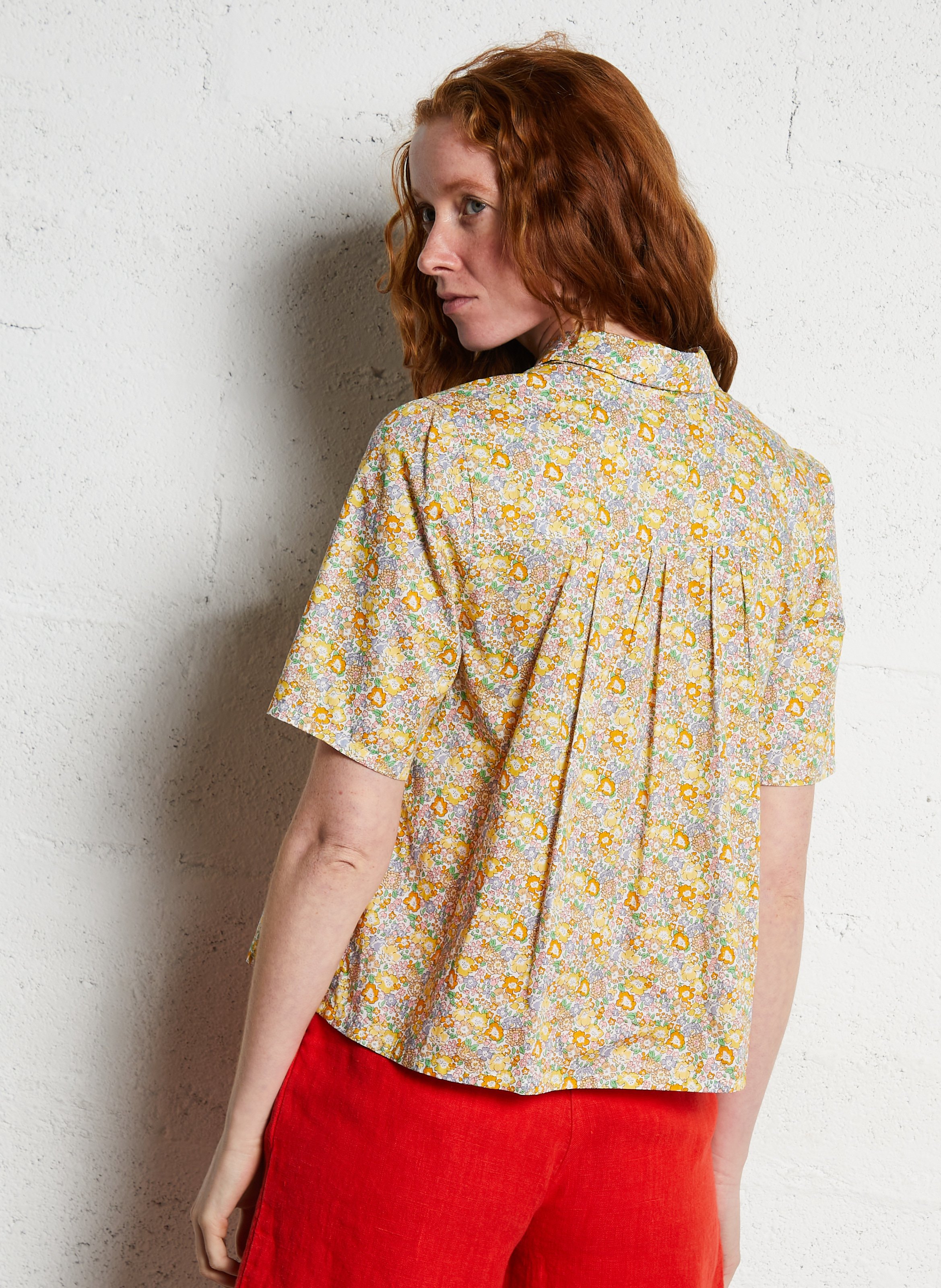 Cotton shirt with Peter Pan collar EMILE ET IDA Multicolored