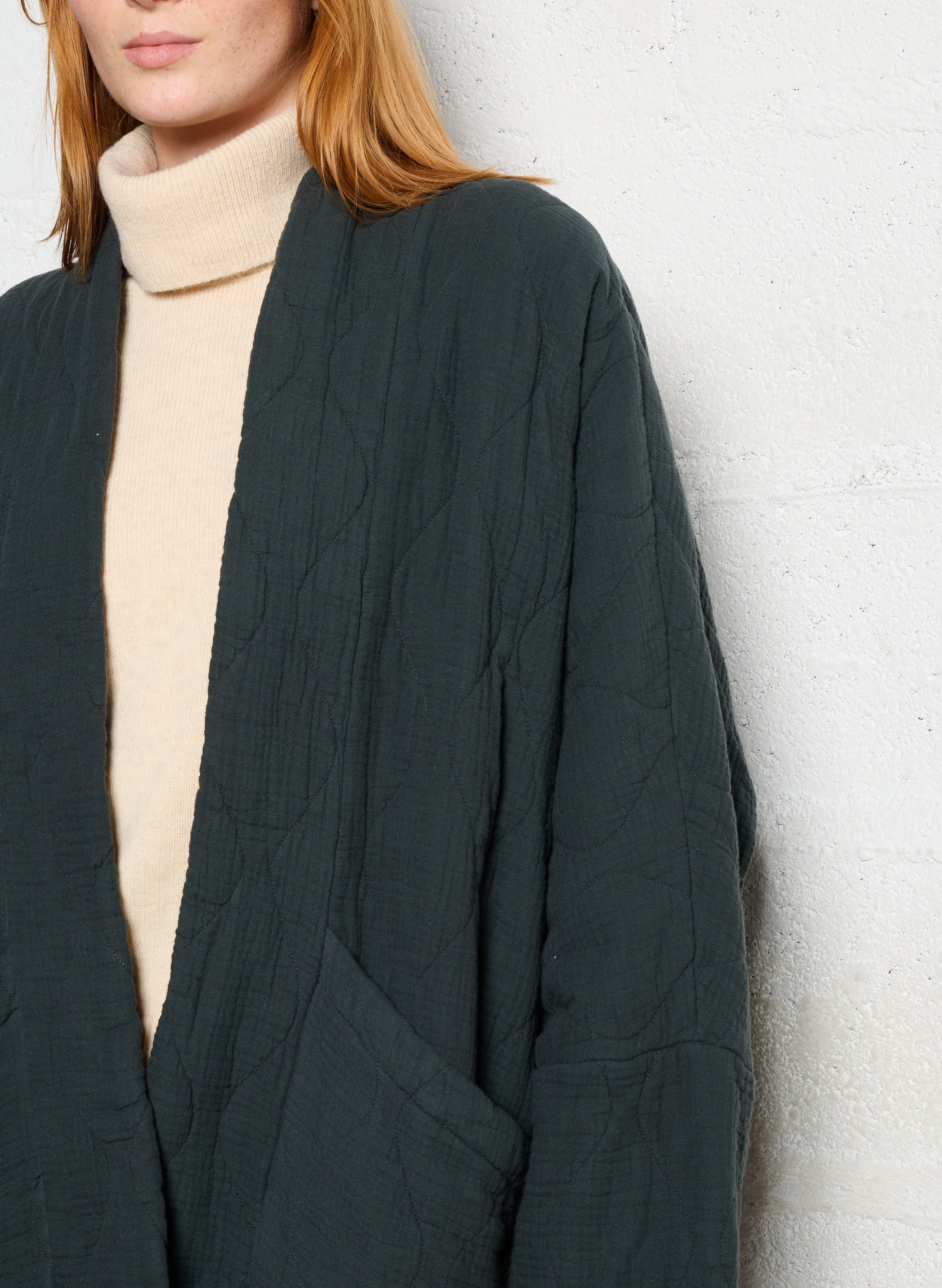 Oversize Steppjacke aus Baumwolle AOKYANOS Grau