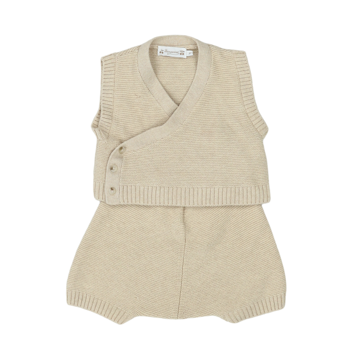 Beige Baby Set - 18 months BONPOINT - Seconde Main Beige