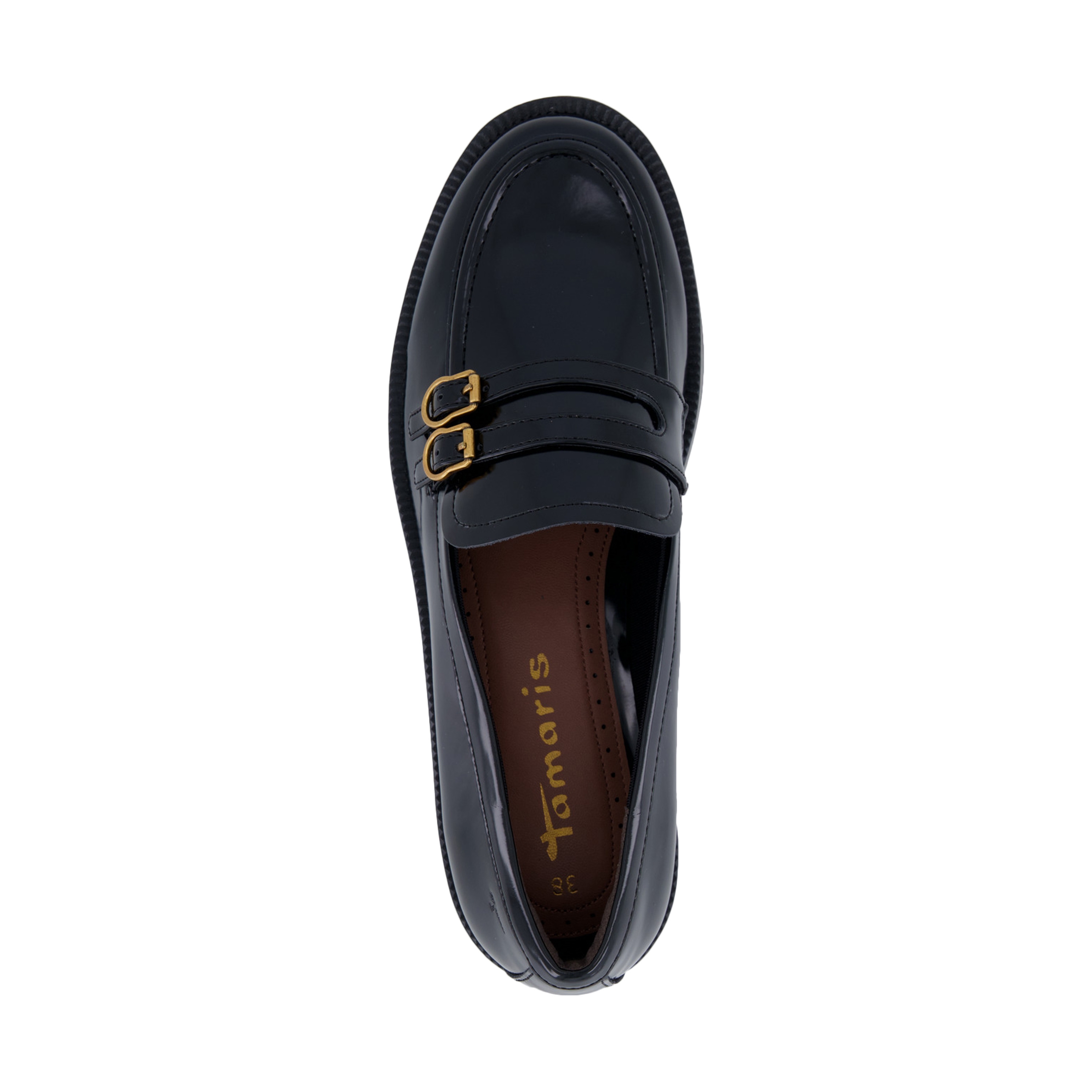 Slip-on moccasin TAMARIS Black