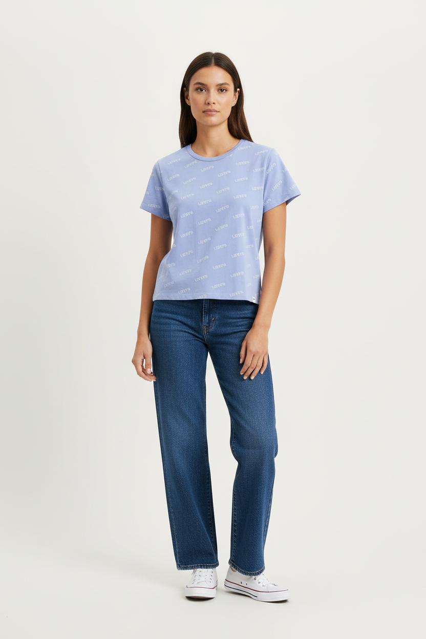 Tommy Badge T-shirt LEVI'S - Seconde main Purple