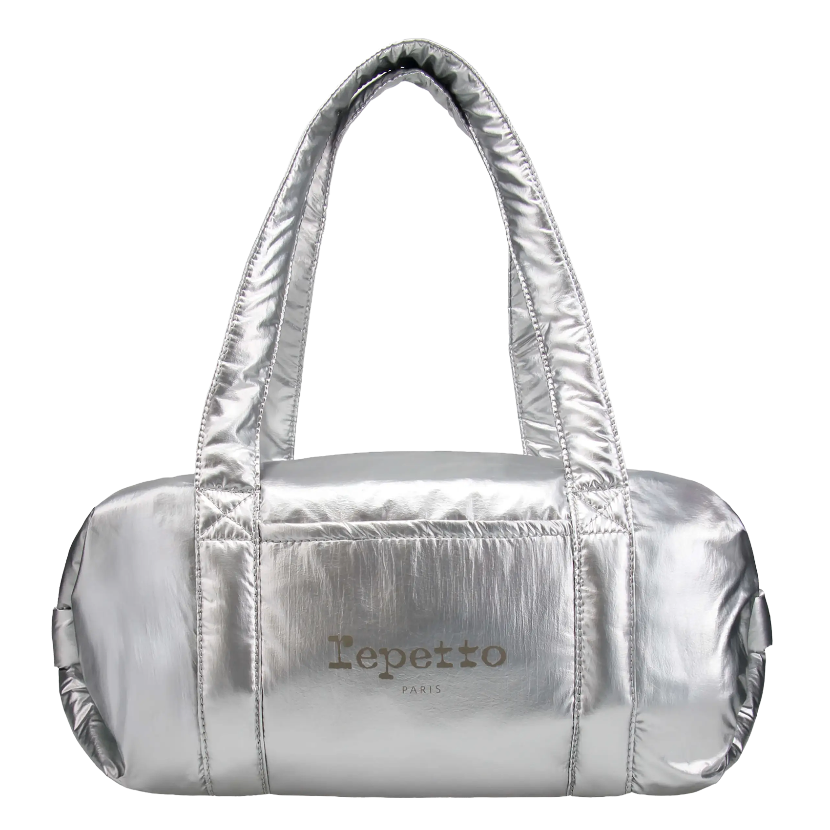 Metallic duffle bag REPETTO Silver