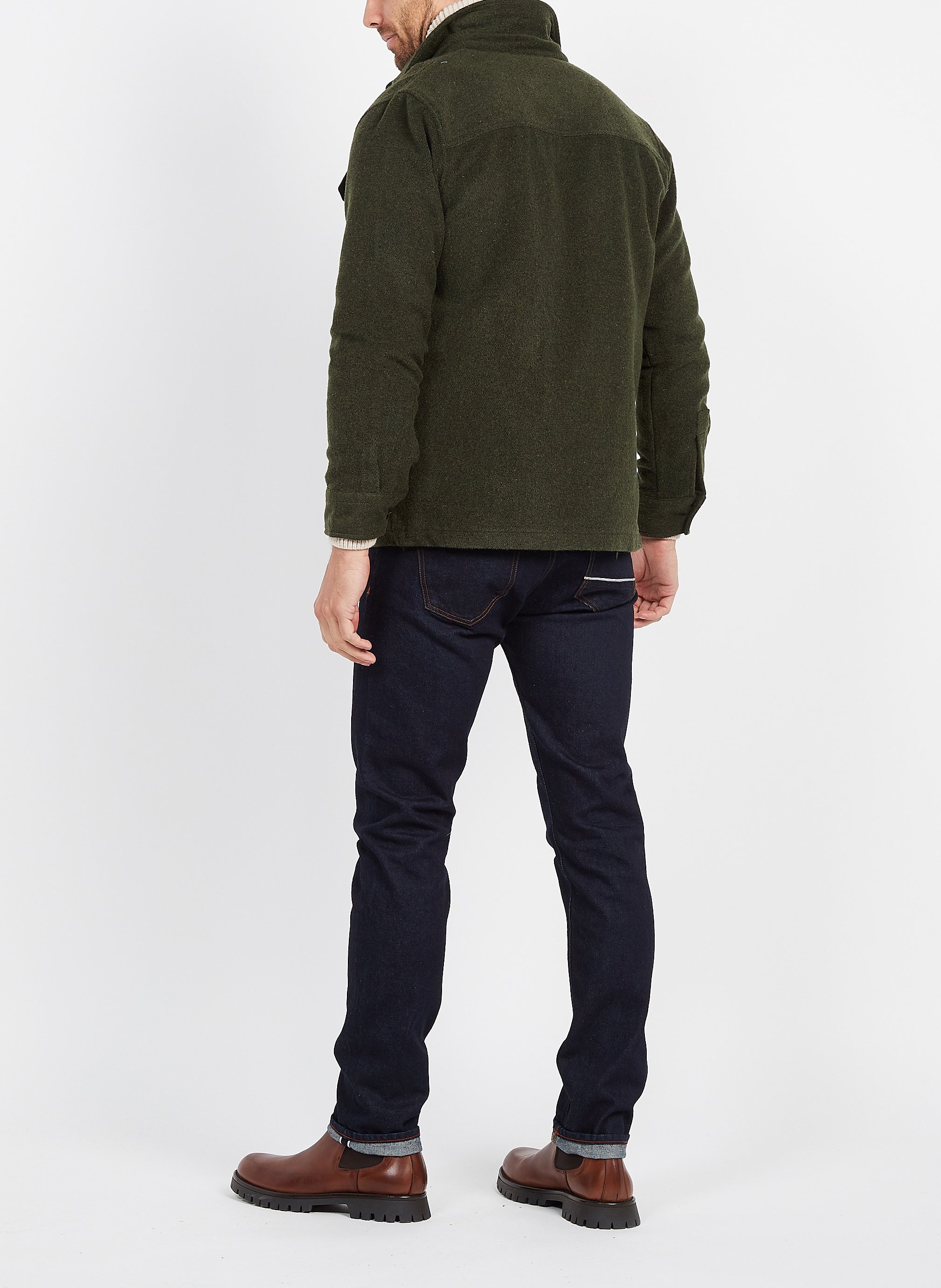 Surchemise col classique SCHOTT Vert