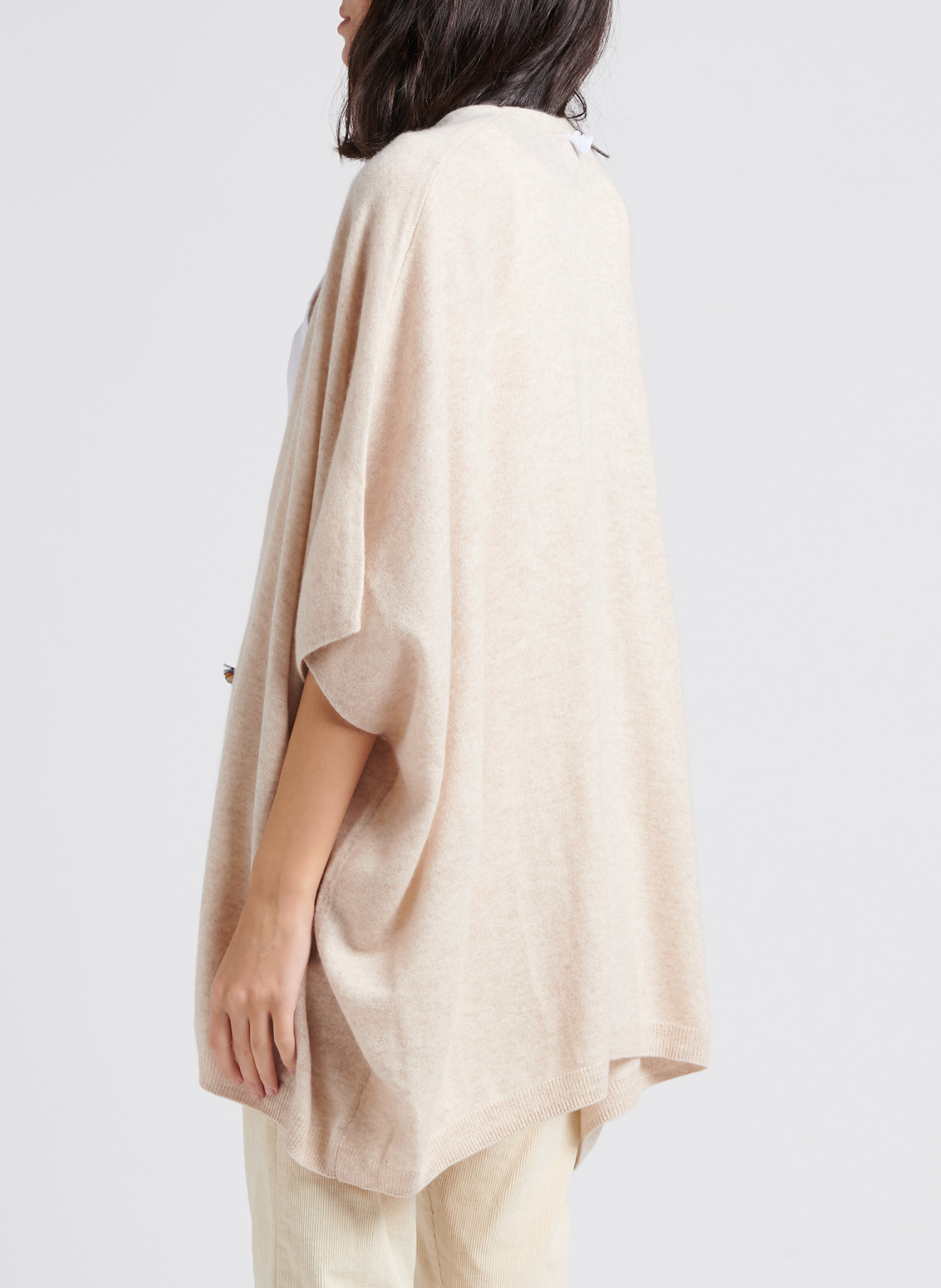 Cashmere poncho SUD EXPRESS Beige