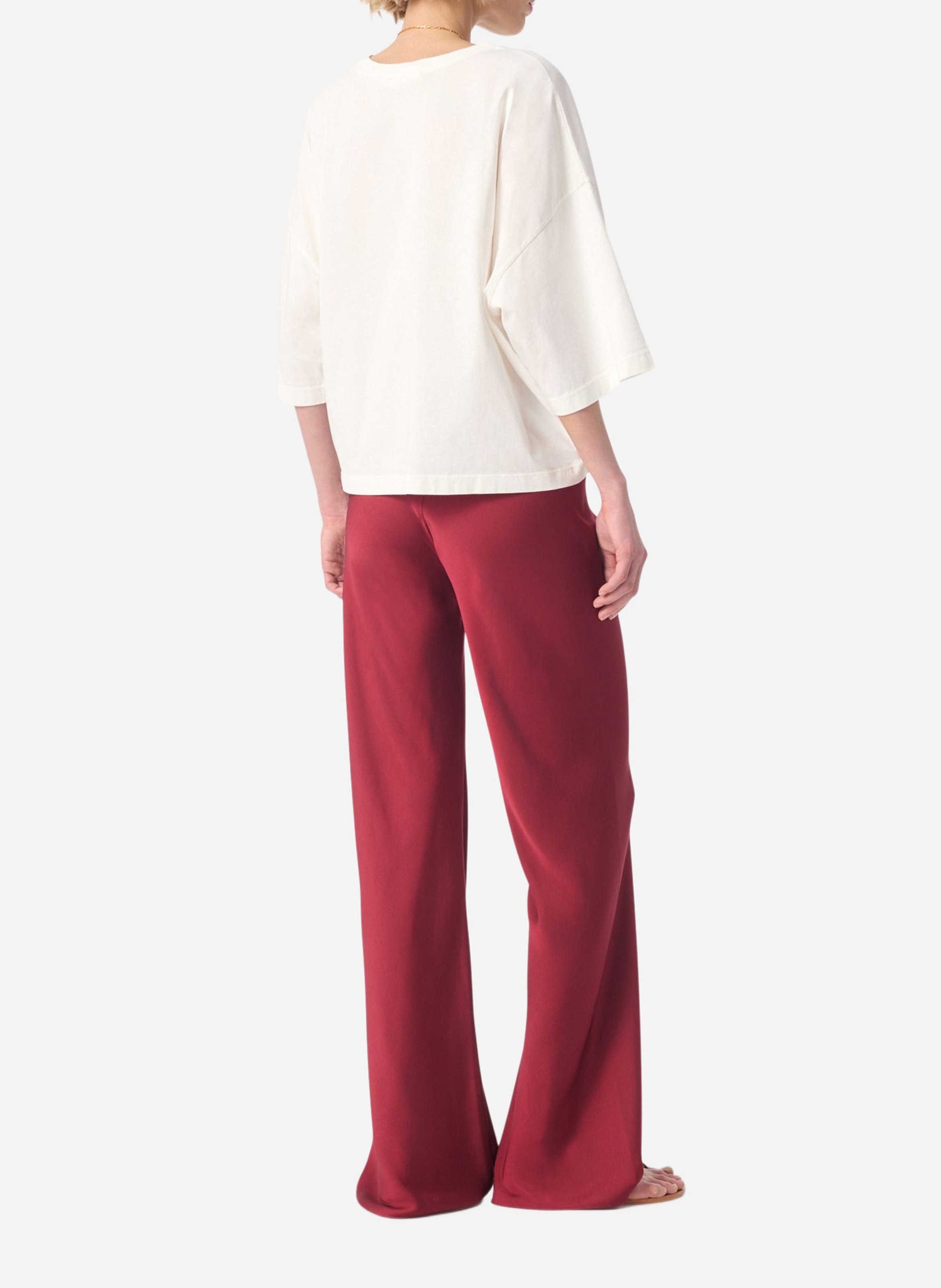 Loose-fit pants Red