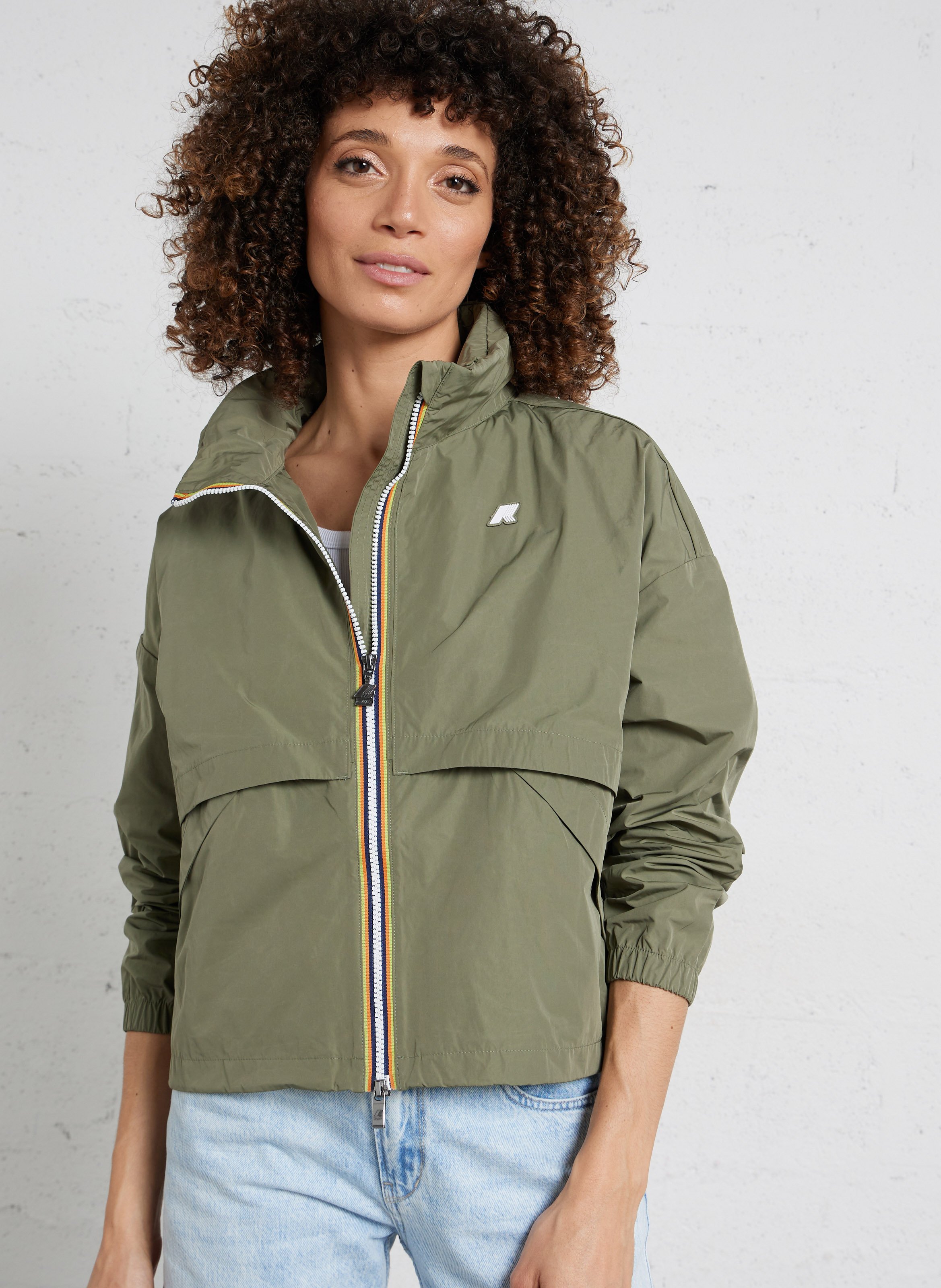 Coupe-vent col montant  K-WAY Vert