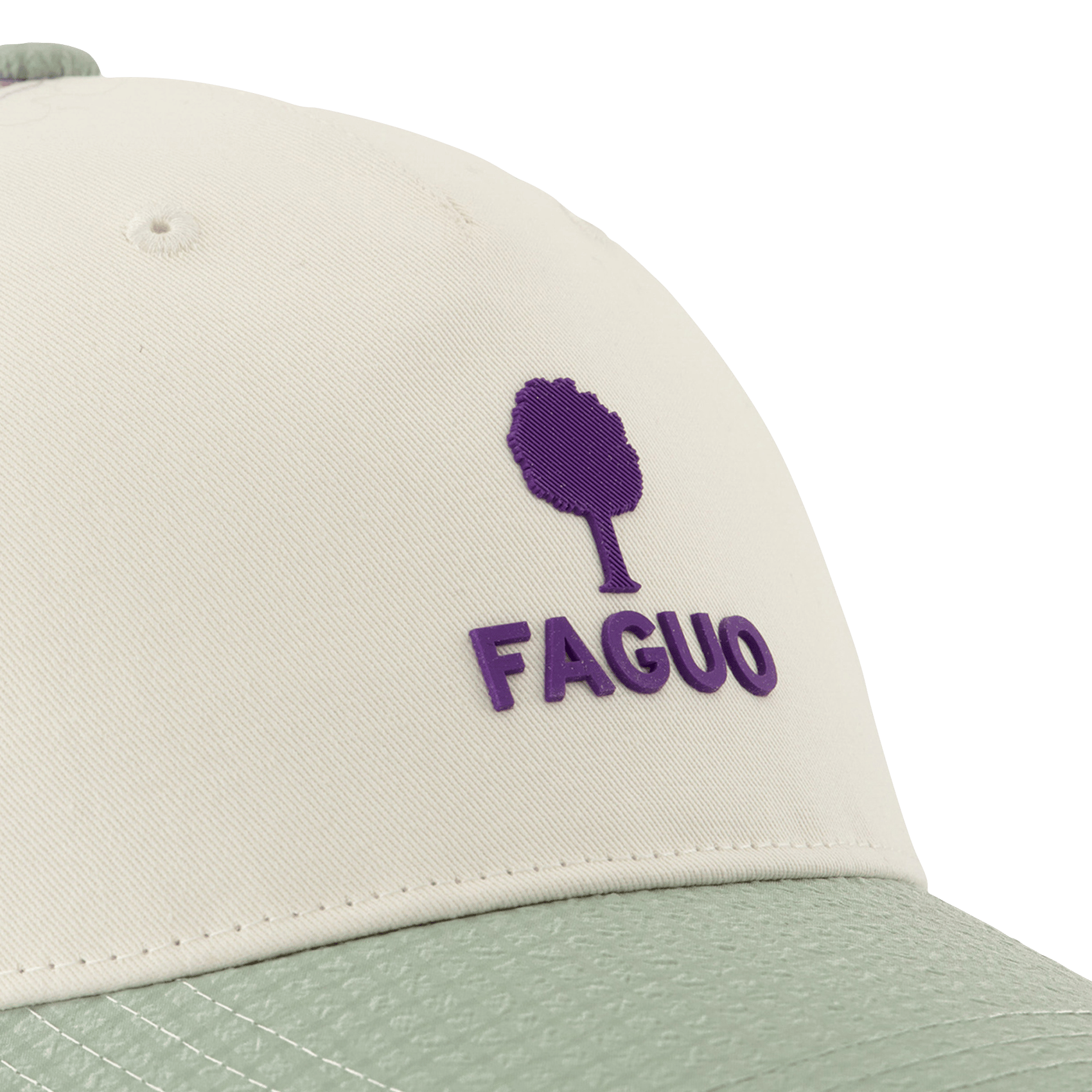 Casquette brodée en coton recyclé FAGUO Vert
