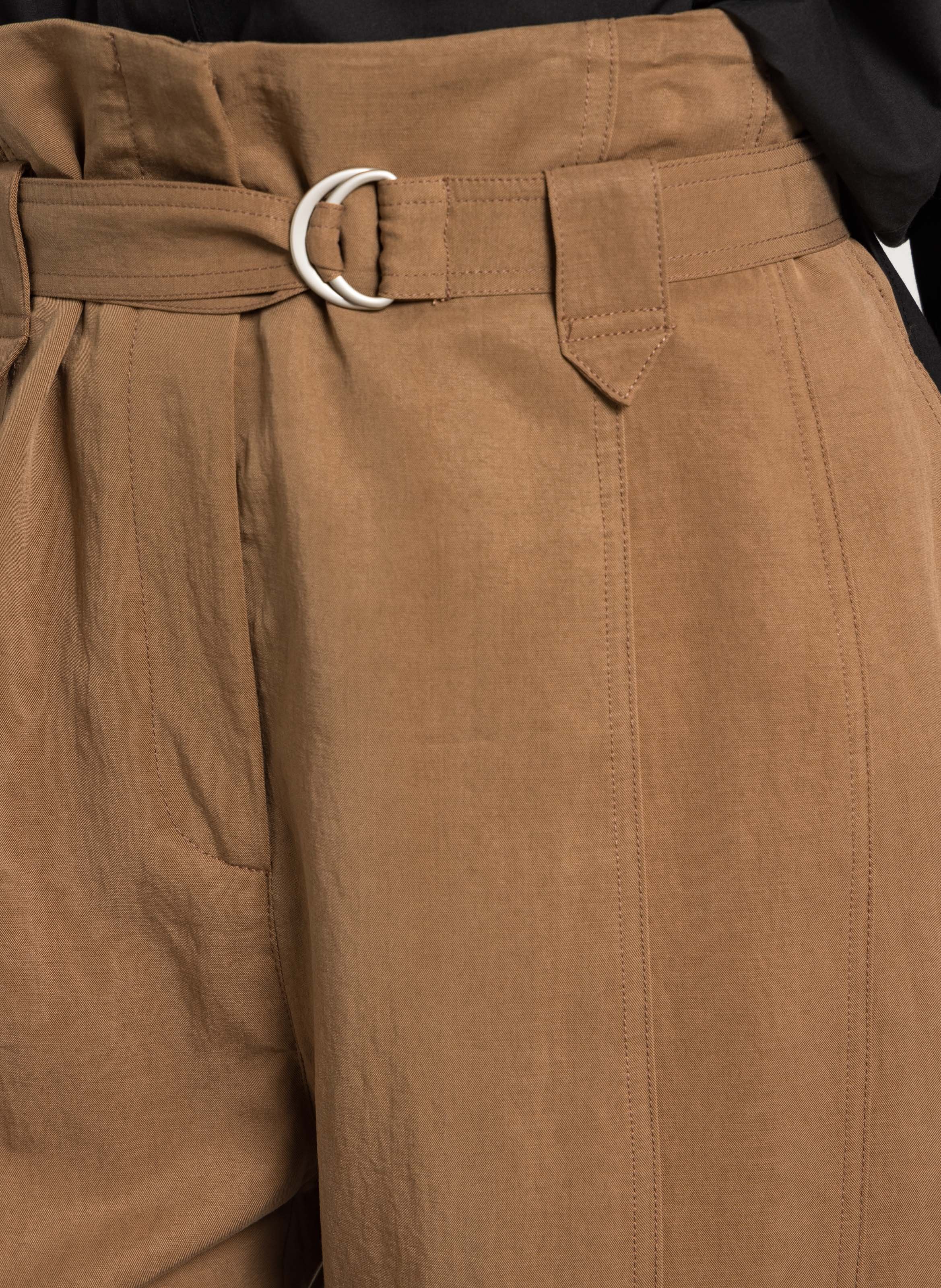 Azawood - Weite Hose mit hohem Bund SUNCOO Braun