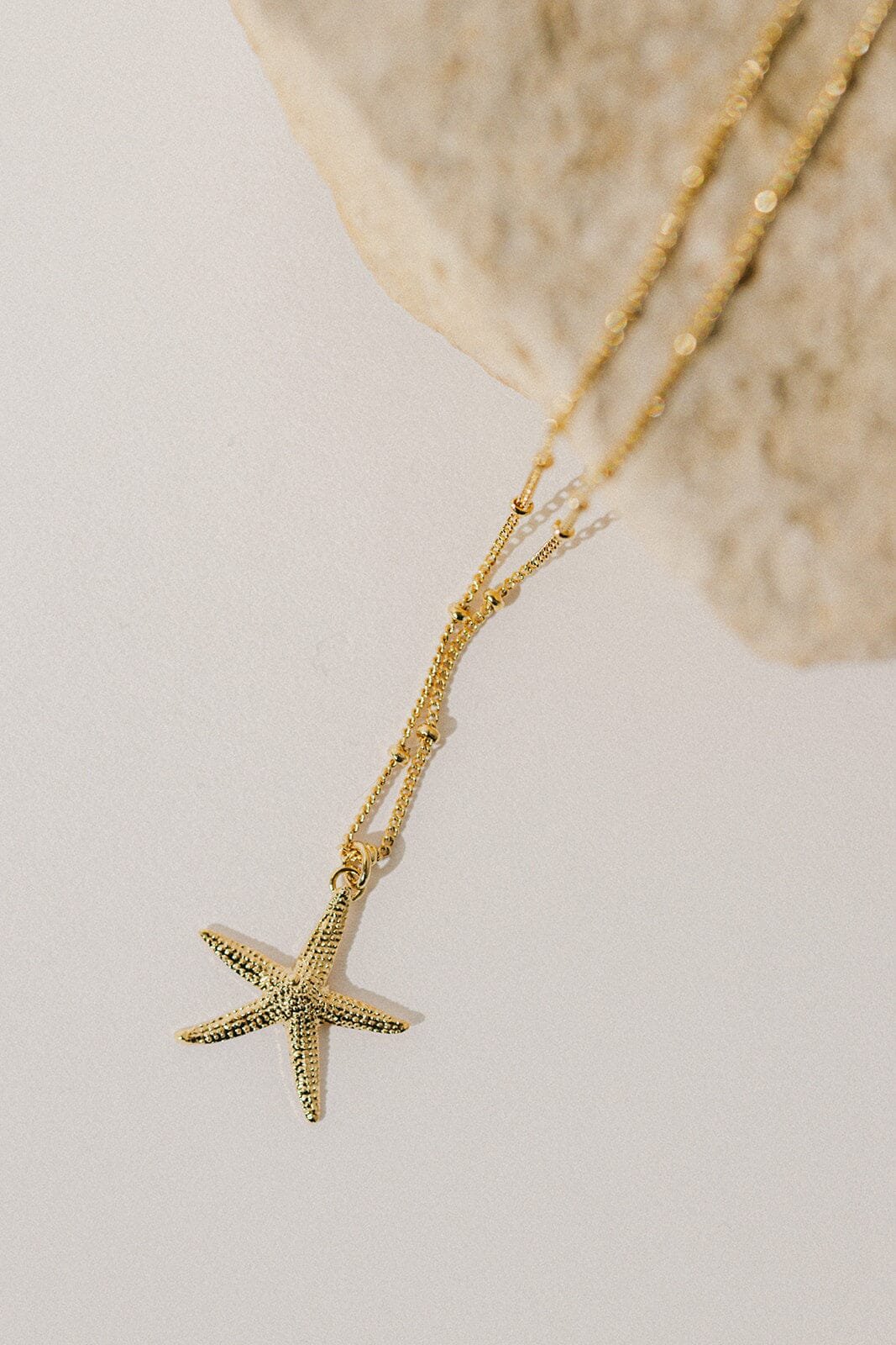 Silver-plated star necklace Golden
