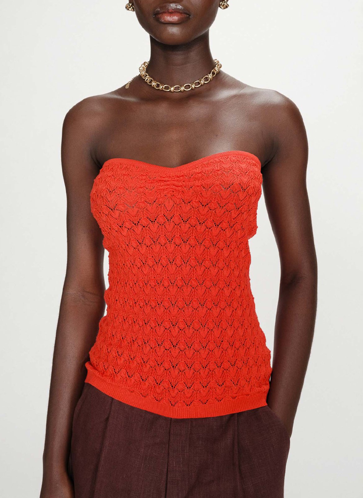 Top bustier GRACE ET MILA Rouge