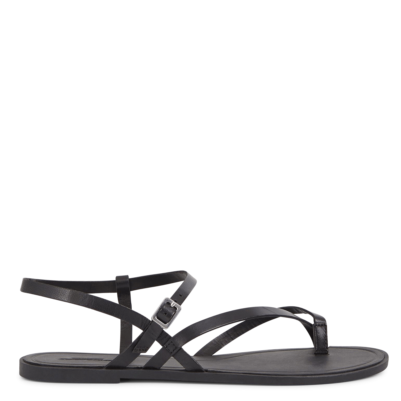 Avarca Berlin - Flache Ledersandalen mit Samt VAGABOND Schwarz