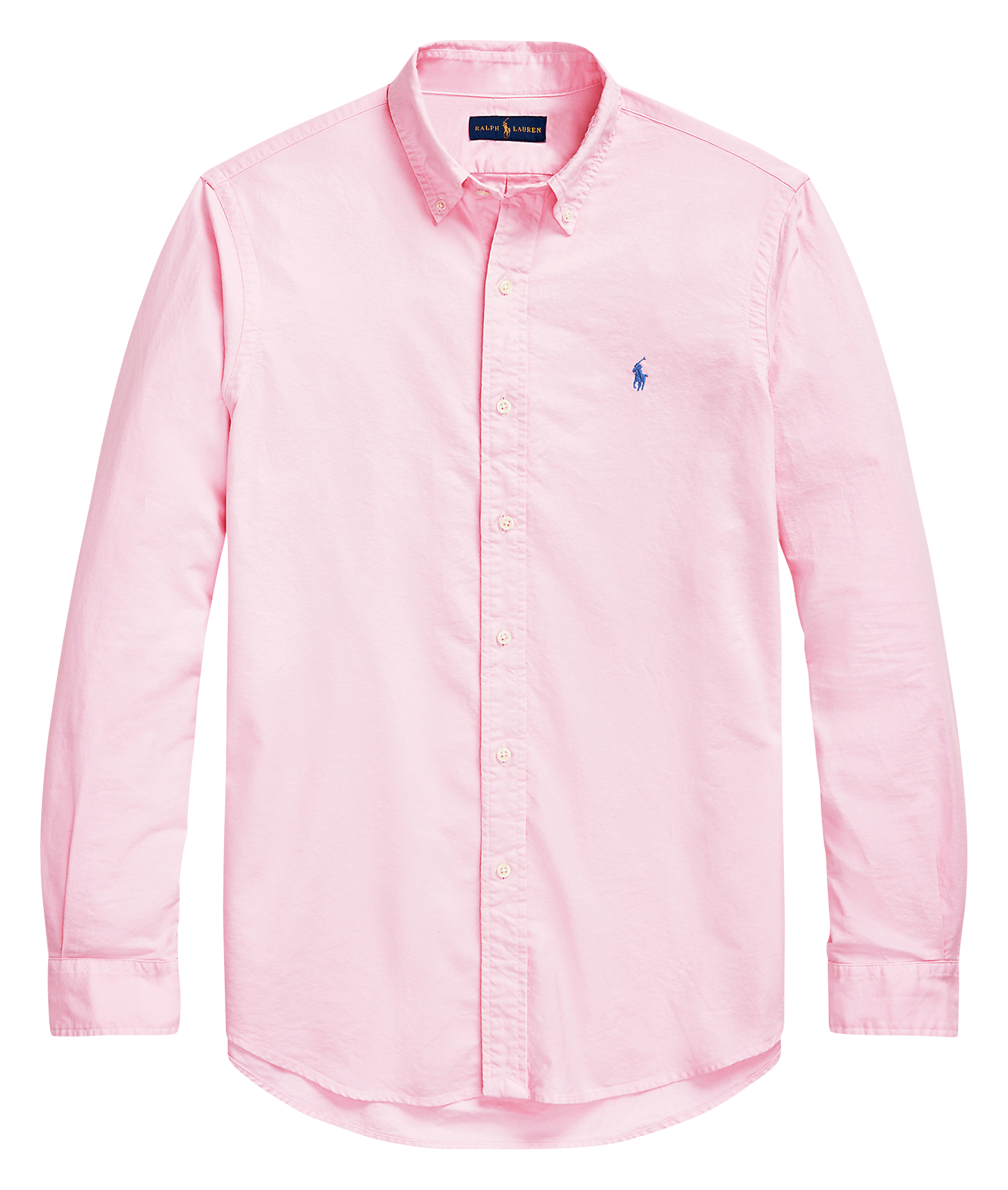 Chemise droite col classique en coton POLO RALPH LAUREN Rose