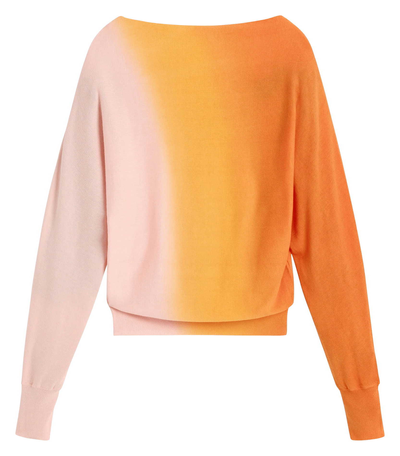 Oversized trui met asymmetrische kraag DESIGUAL Oranje