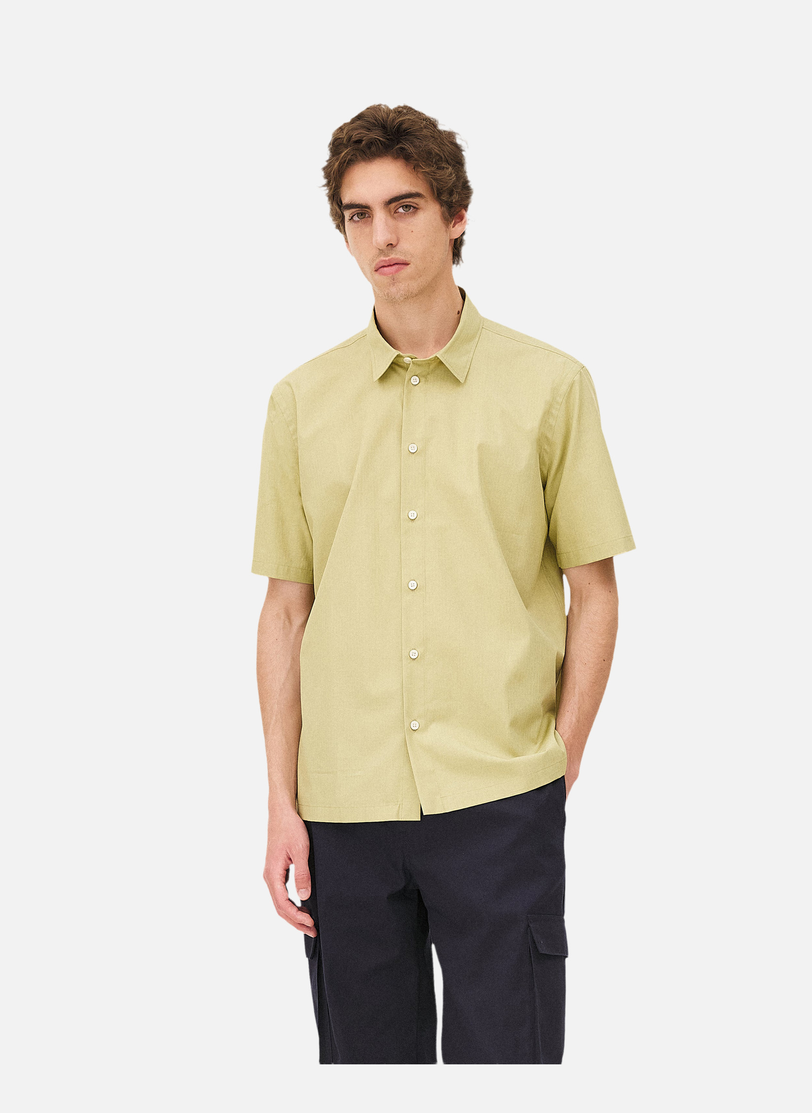 Fitted shirt Rio Pistachio Noyoco Green