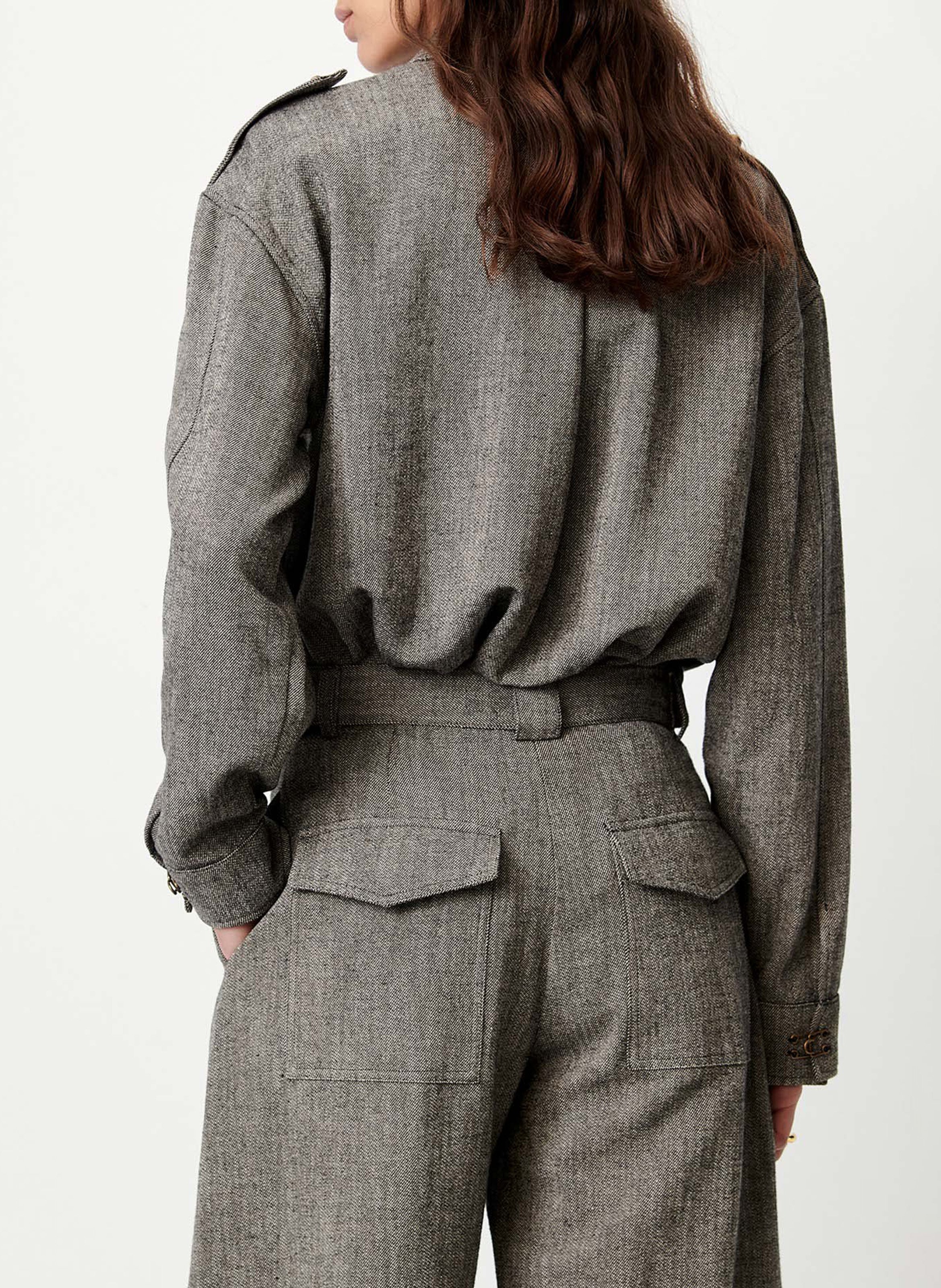 Straight heathered shirt SESSUN Grey