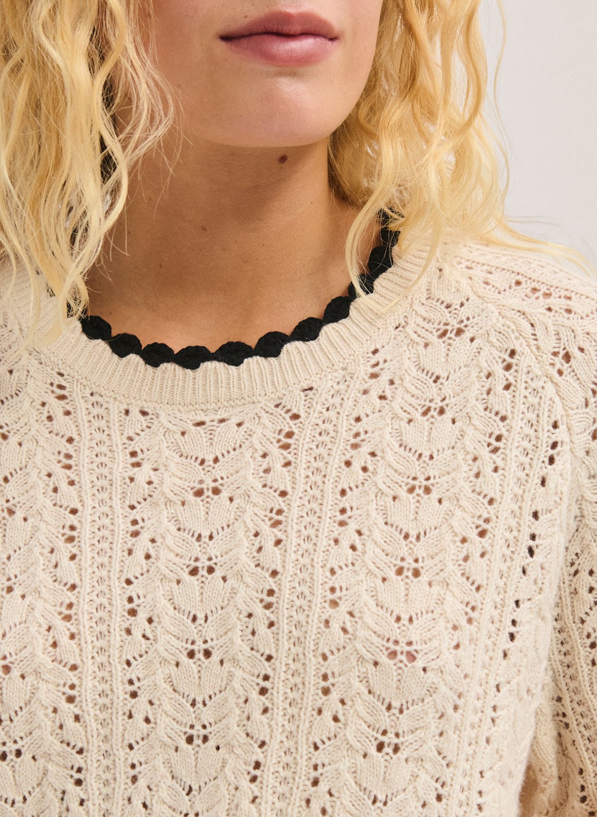 Straight wool-blend sweater PABLO Beige