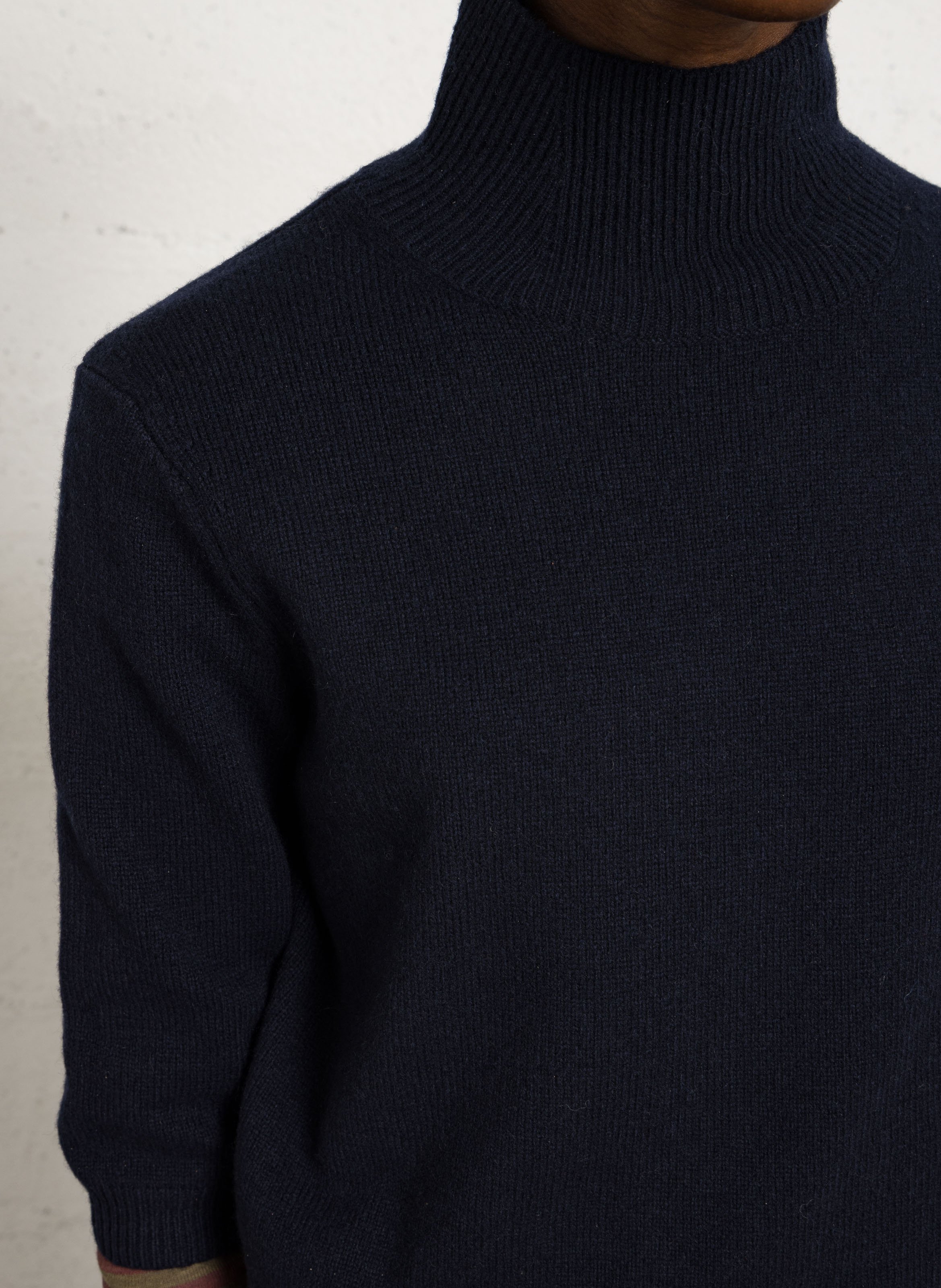 Wollmix-Pullover mit Stehkragen JC SOPHIE Blau