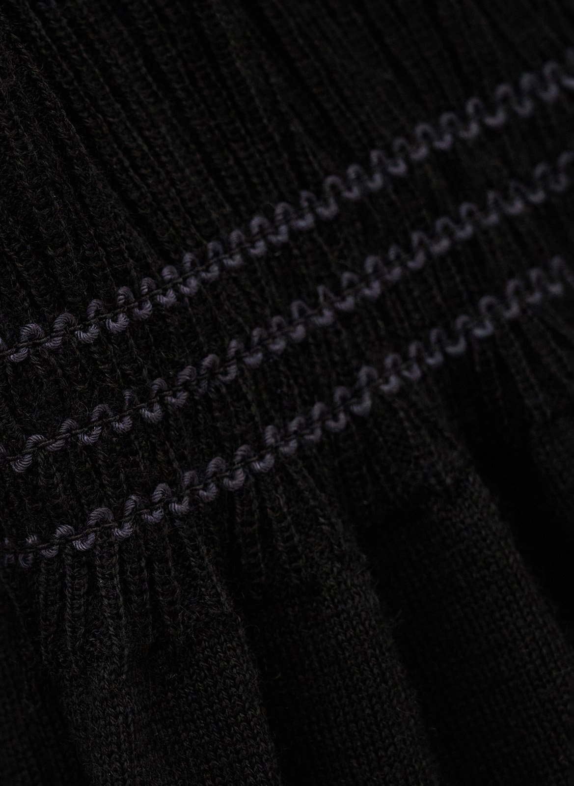 Pull droit col rond en laine BA&SH Noir