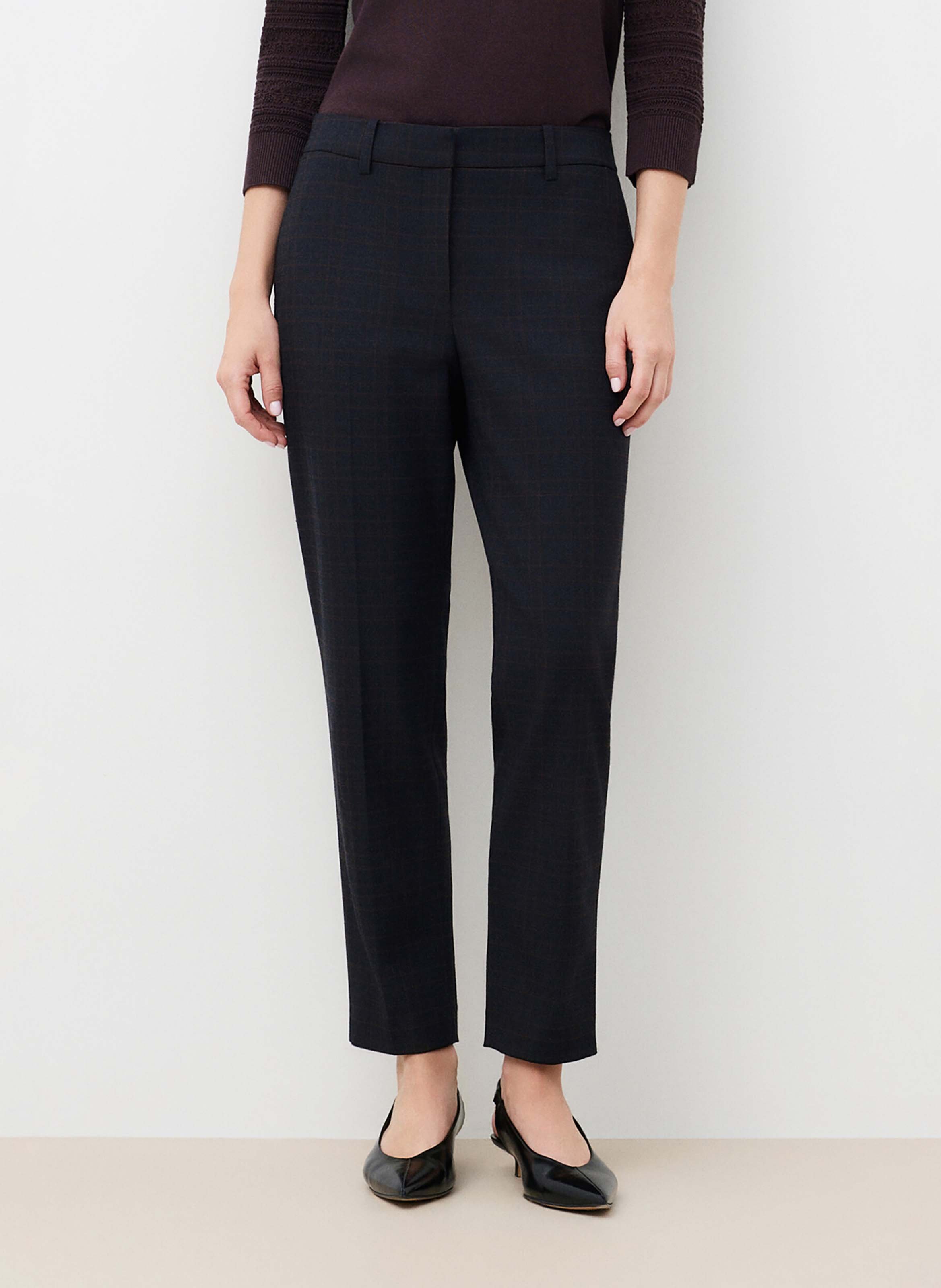Straight-fit broek met ruiten CAROLL Grijs