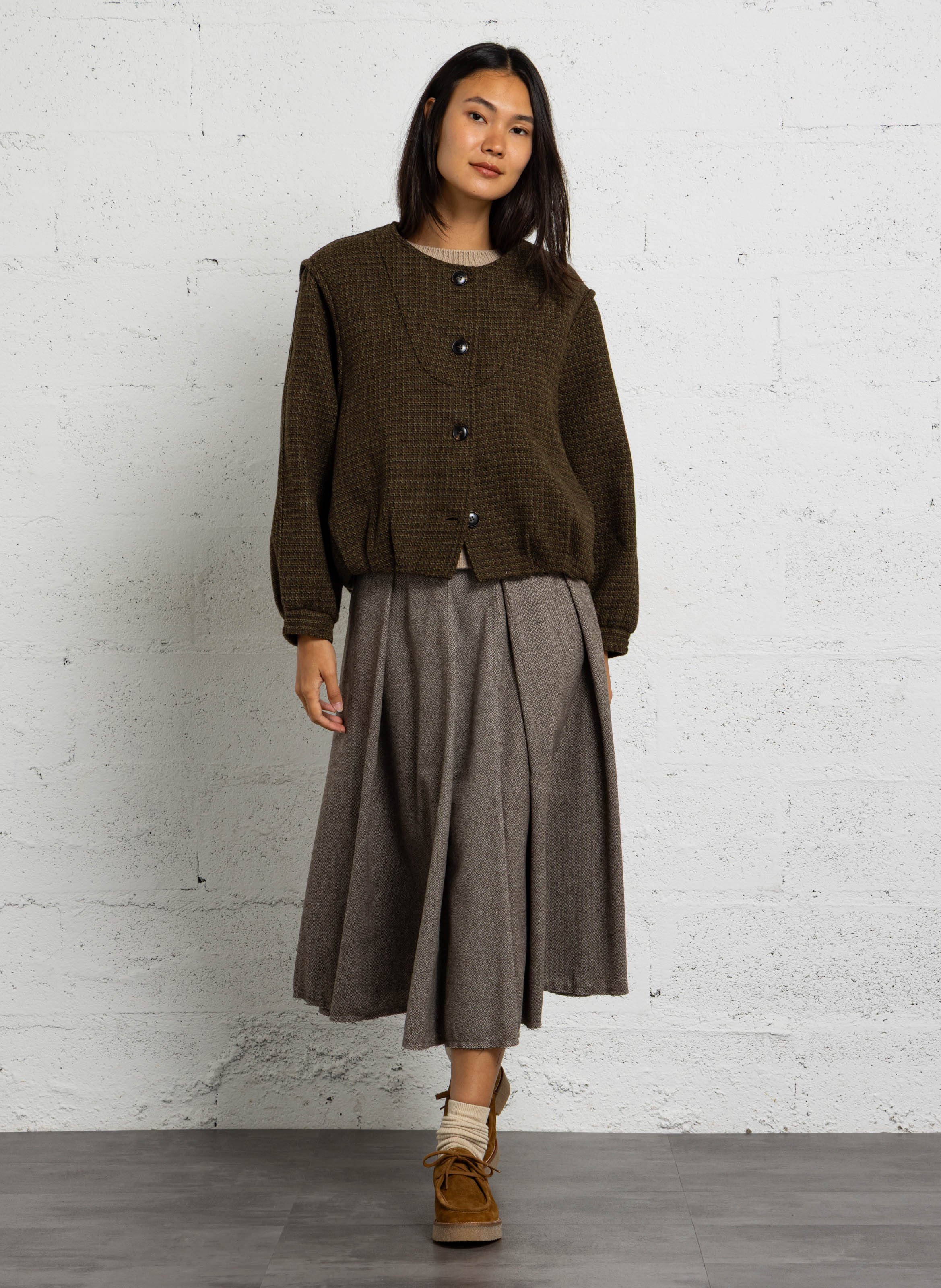 Wollen trui met ronde hals MAX MARA WEEK END Groen