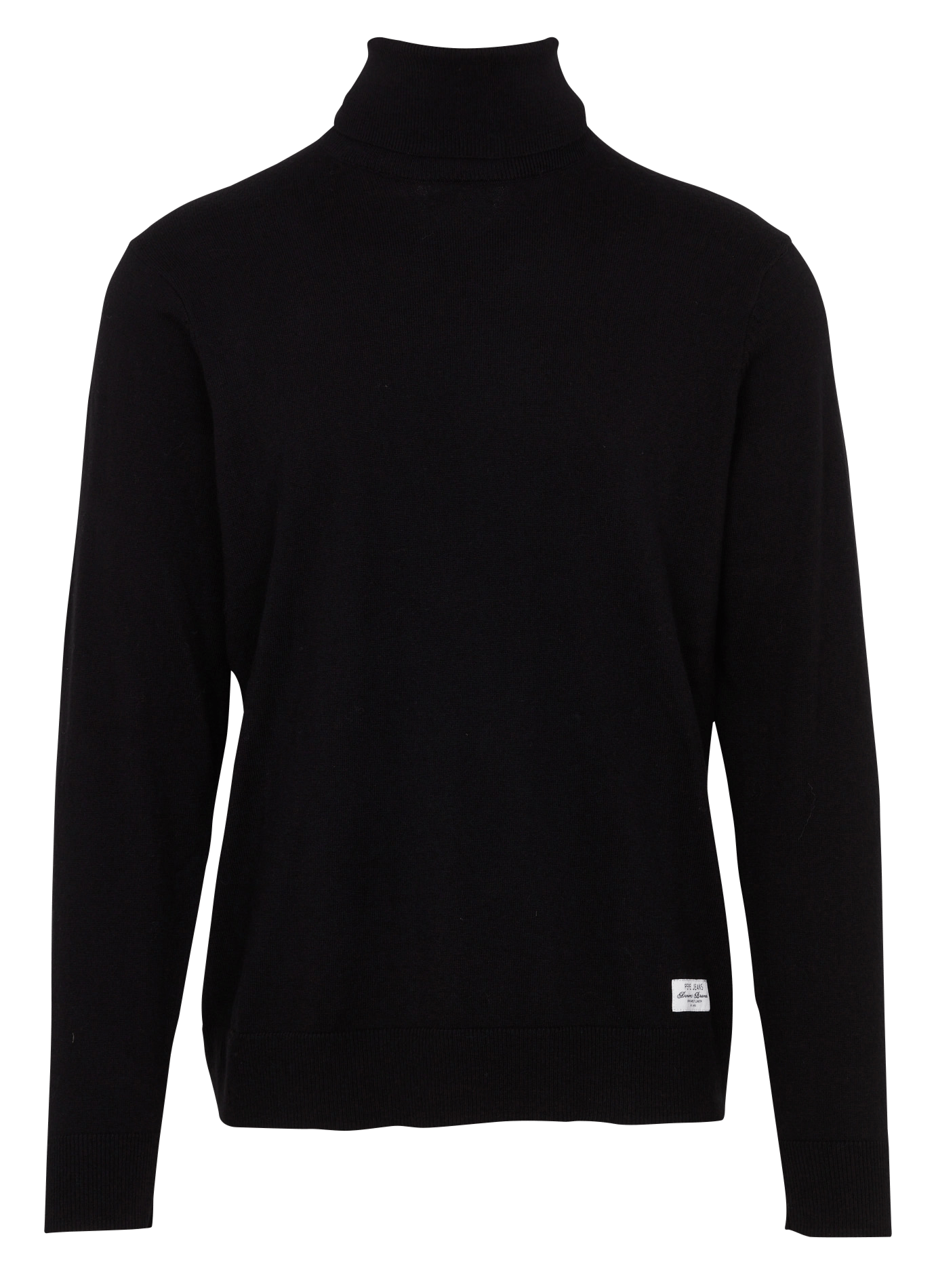 Straight fit turtleneck sweater in cotton, wool, and cashmere PEPE JEANS Black