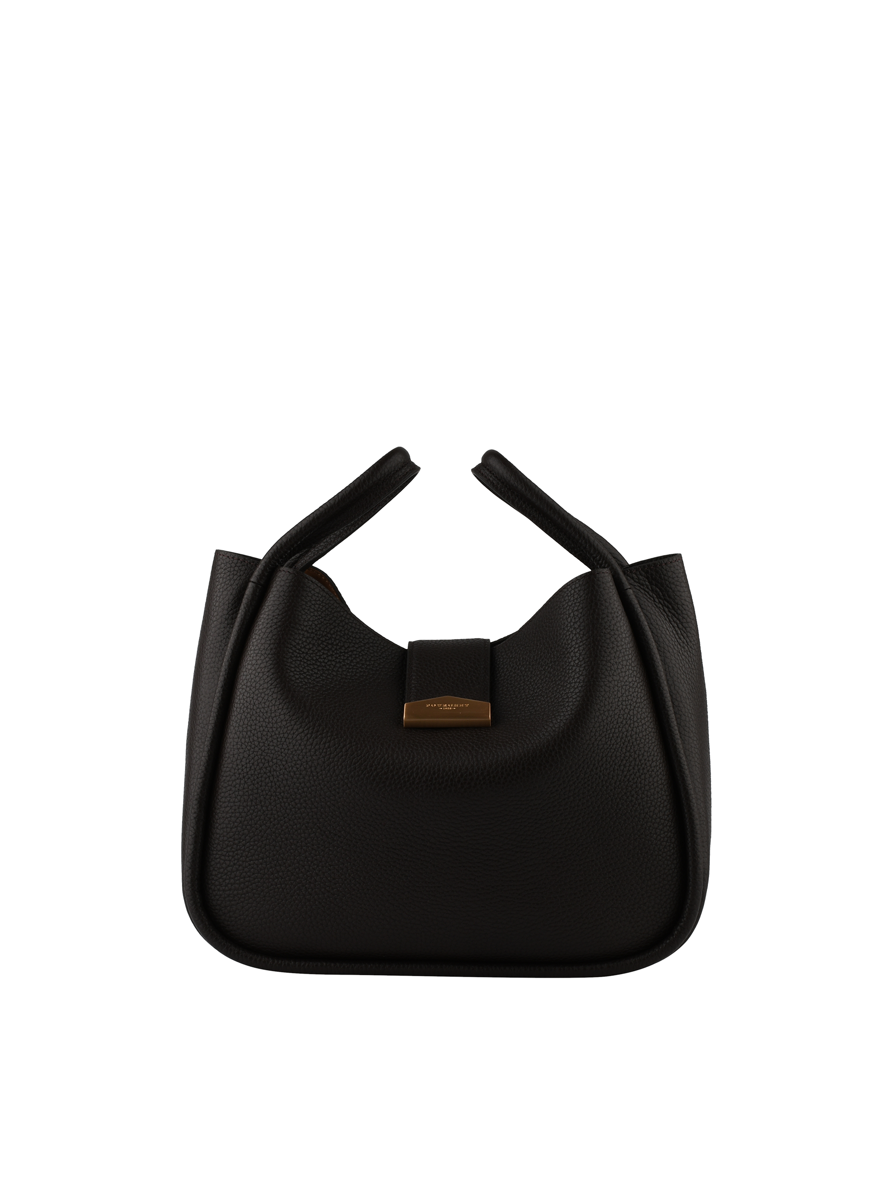 Sac porté travers en cuir de vachette POURCHET Marron