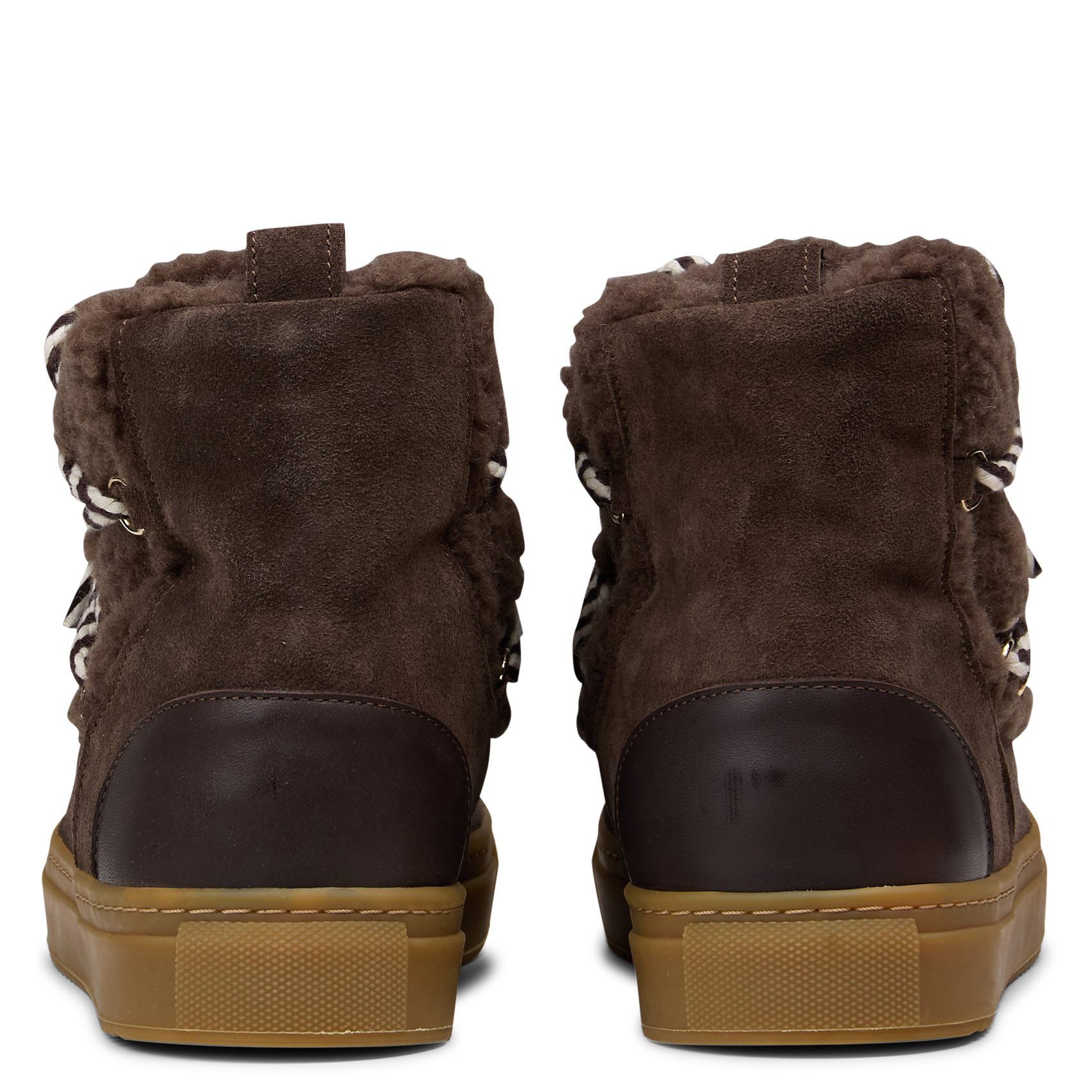 Boots fourrées en cuir MELLOW YELLOW Marron