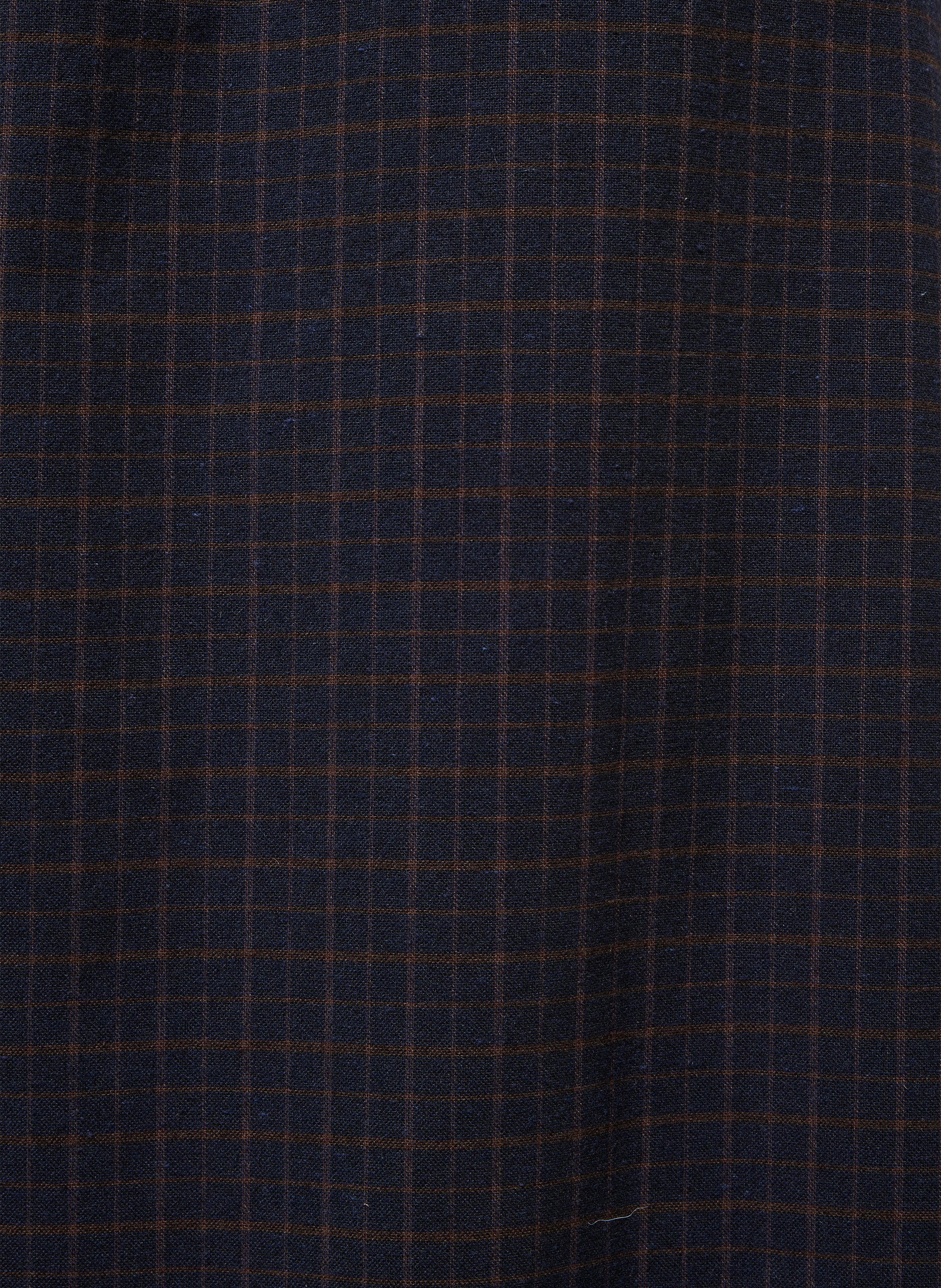 Halflange rok met knopen - katoenblend LA FEE MARABOUTEE Blauw