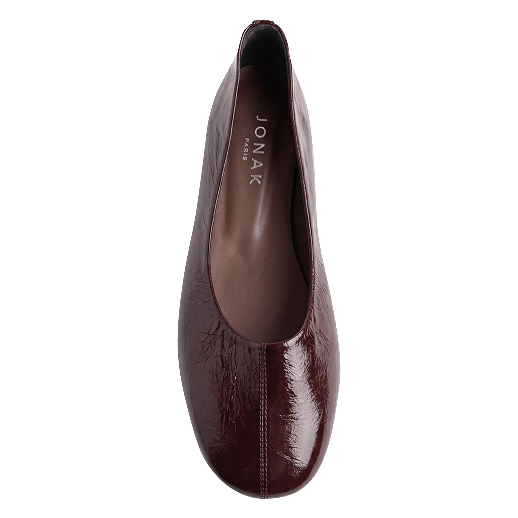 Ballerines vernies en cuir JONAK Marron