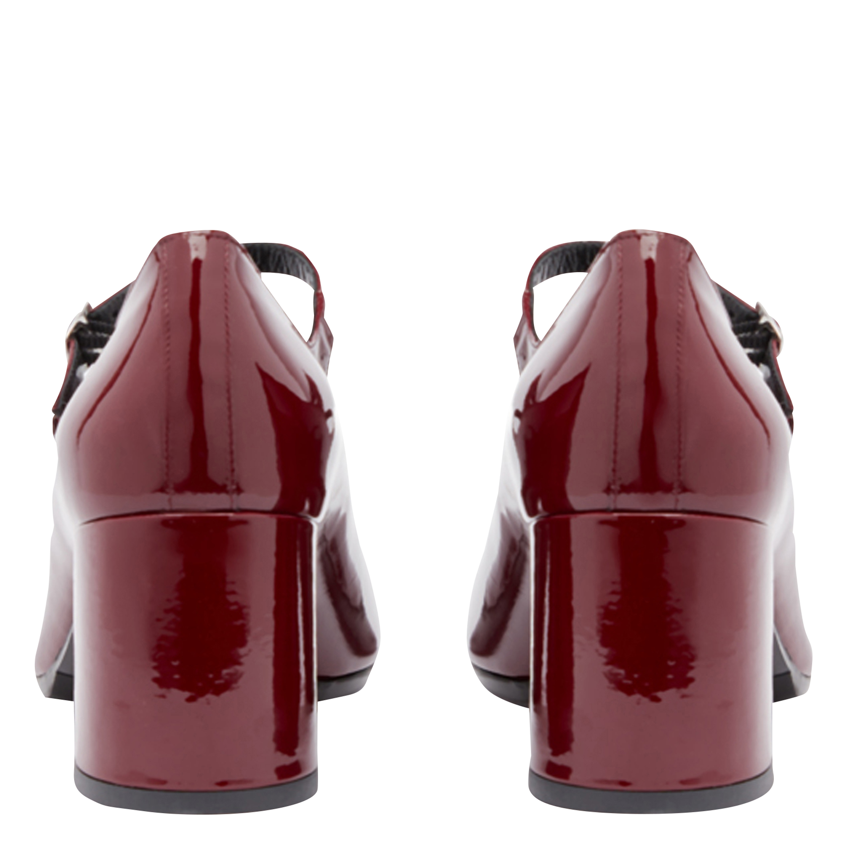 spangenpumps leder schwarz