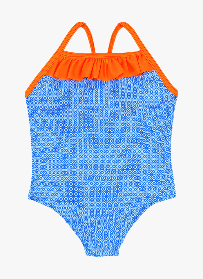 One-piece Swimsuit Sky Blue Azulejos Gili's - Kid | Place des Tendances