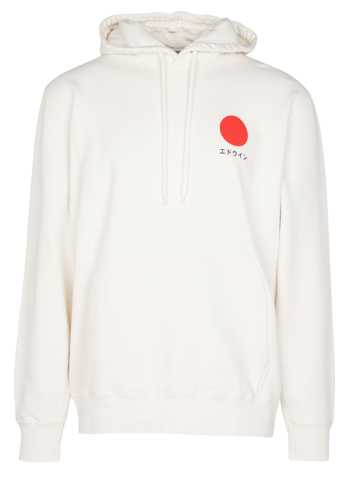 Sweat à capuche imprimé en coton  EDWIN Blanc