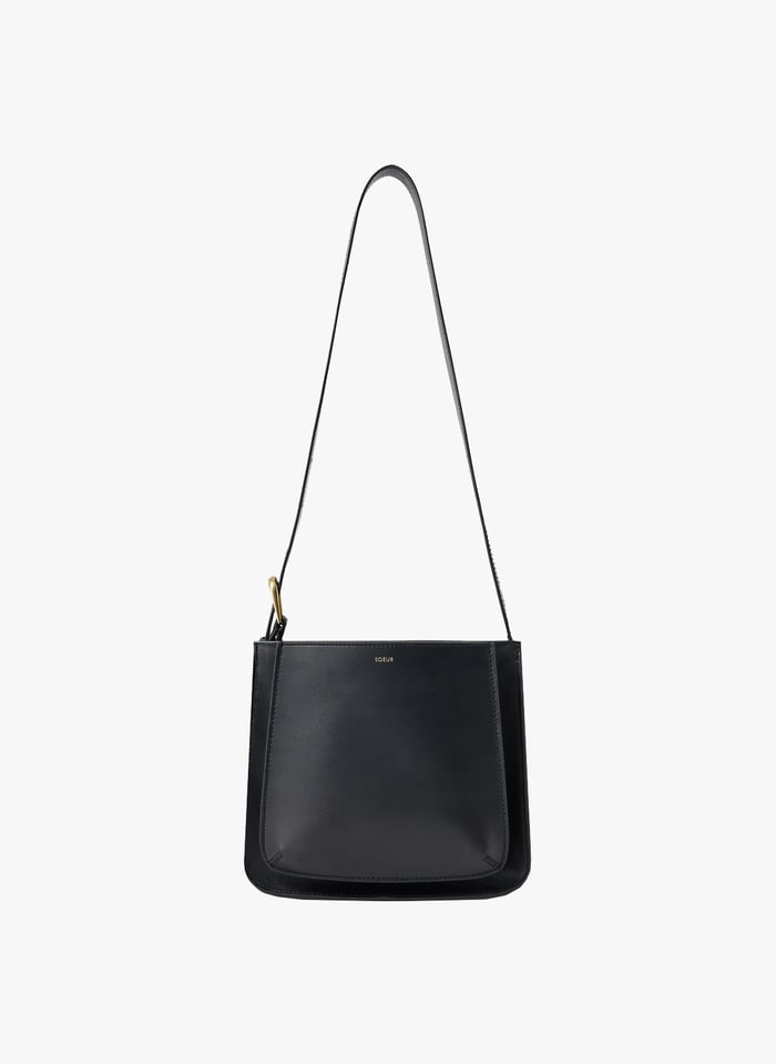 Leather Shoulder Bag Noir Soeur Women Place des Tendances