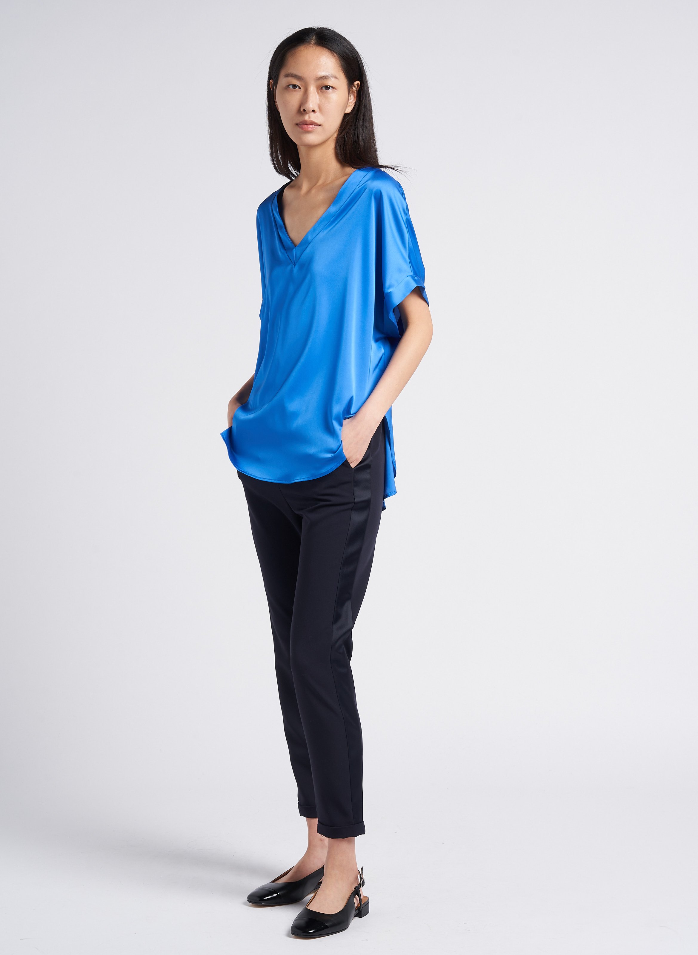 Ballerines slingback en cuir  MELLOW YELLOW Noir