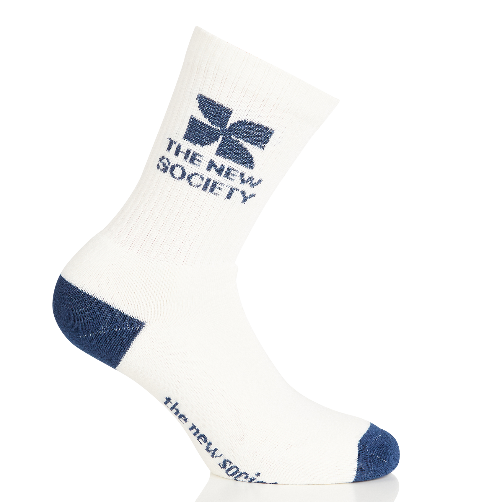 Jacquard mixed cotton sock THE NEW SOCIETY White