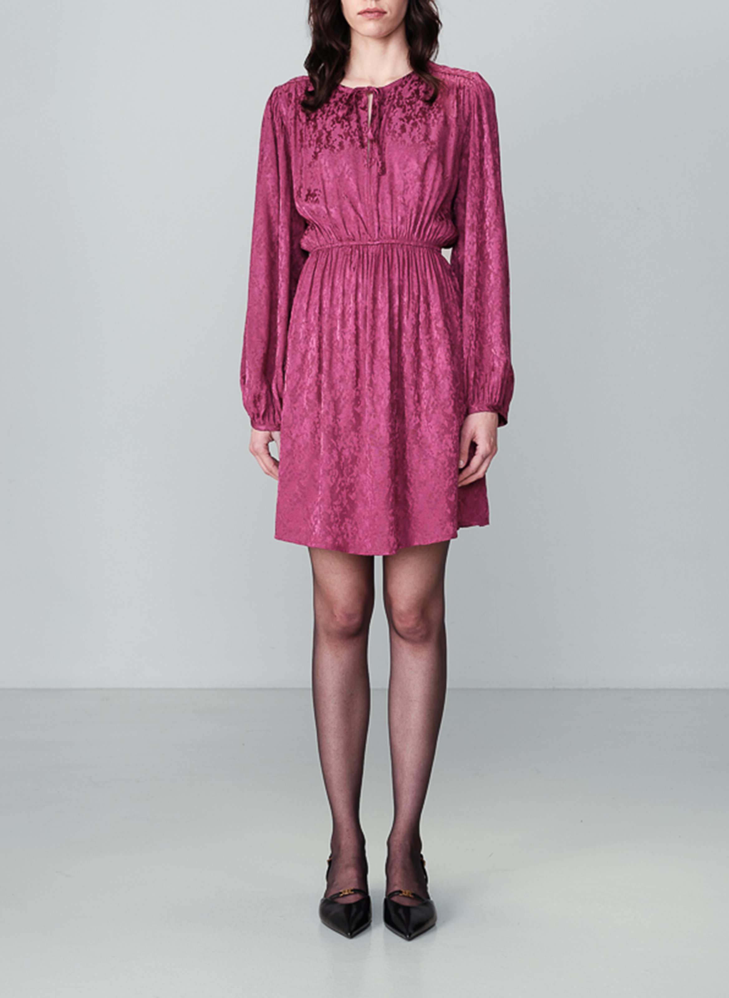 Short fitted jacquard dress GRACE ET MILA Pink