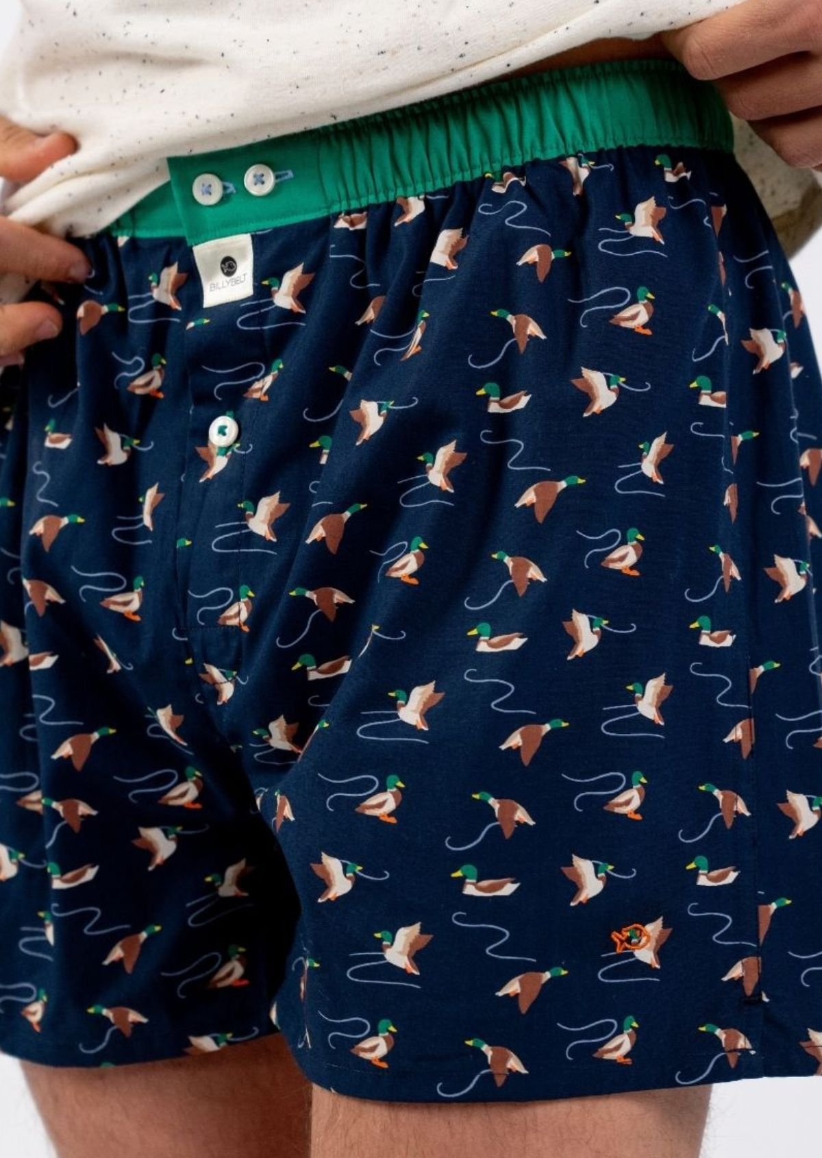 Organic cotton boxer shorts BILLYBELT Blue