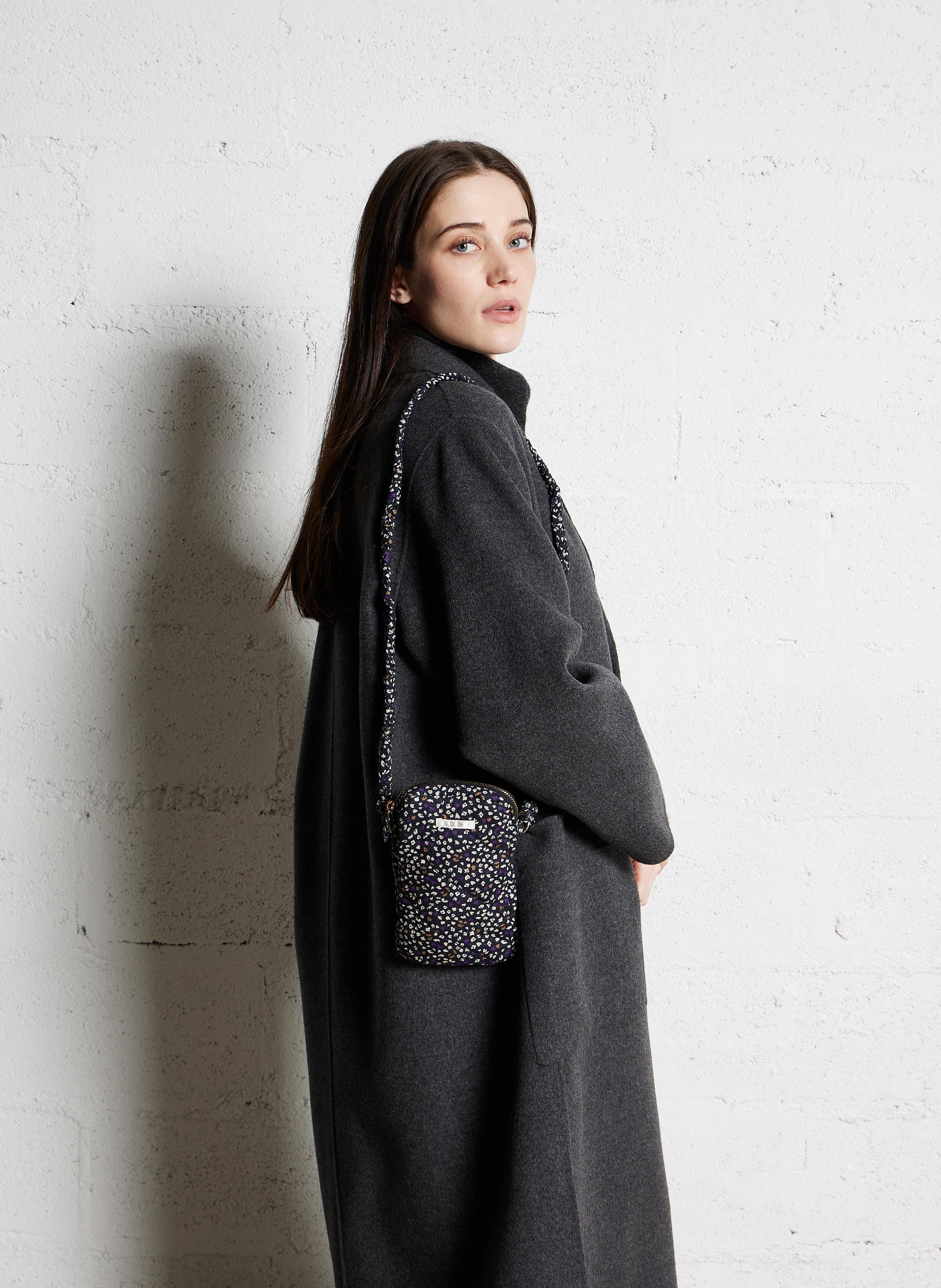 Cotton crossbody bag I CODE Purple