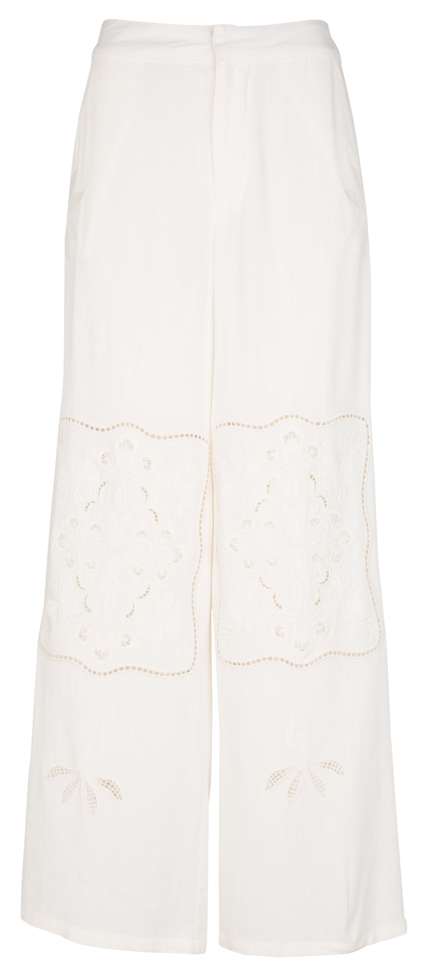Straight striped cotton pants LA PETITE ETOILE White