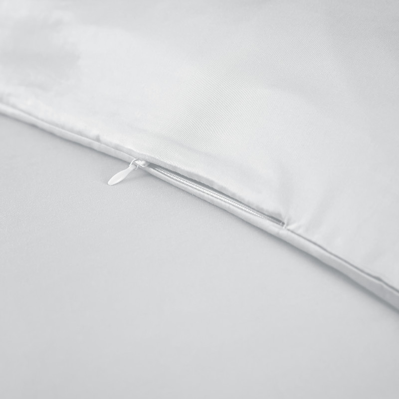 "Salomé" Bamboo Viscose Duvet Cover 120 threads/cm² L'EFFET PAPILLON White